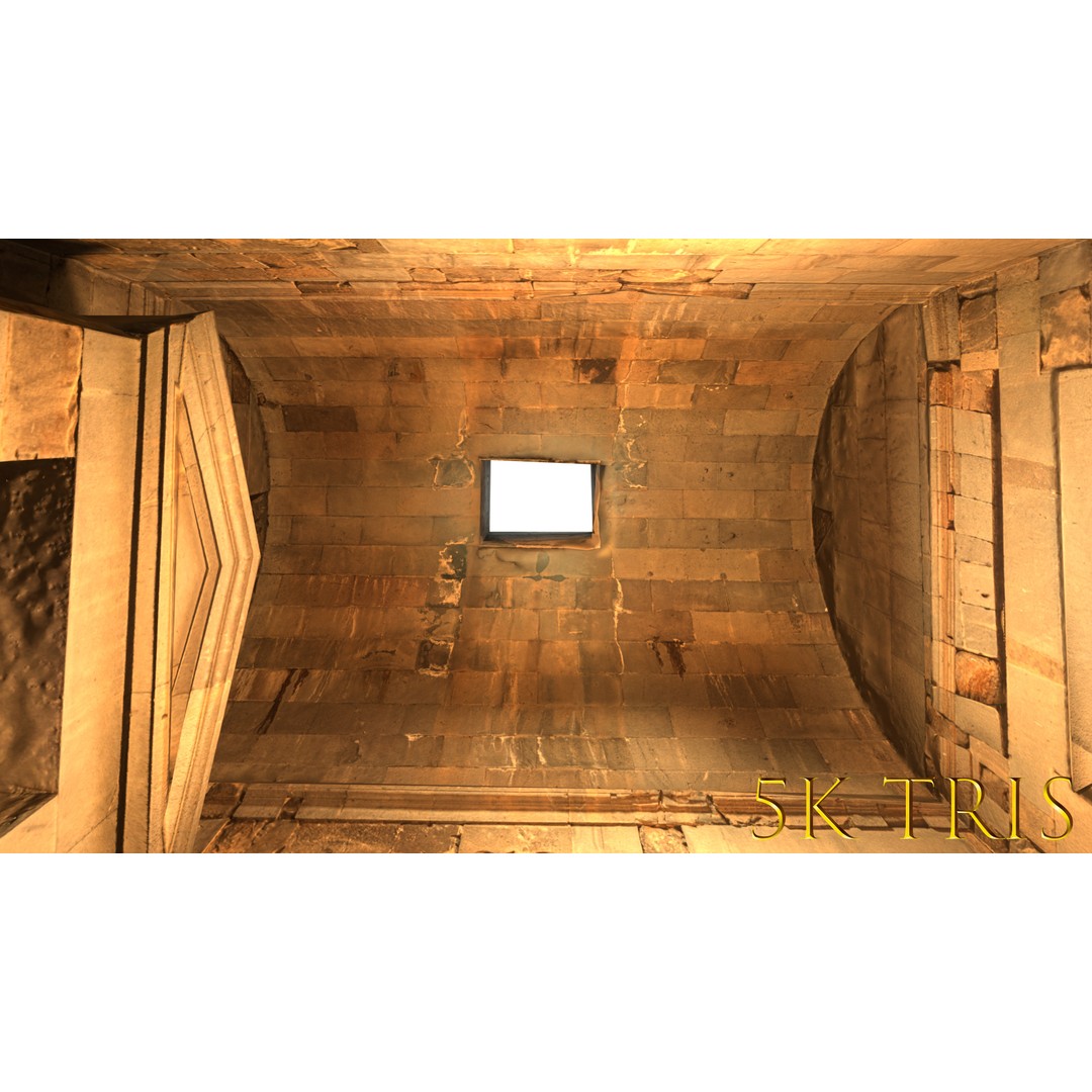 Greek Roman Temple 3D Model – Low Poly Architectural Asset, FBX, OBJ - View 79