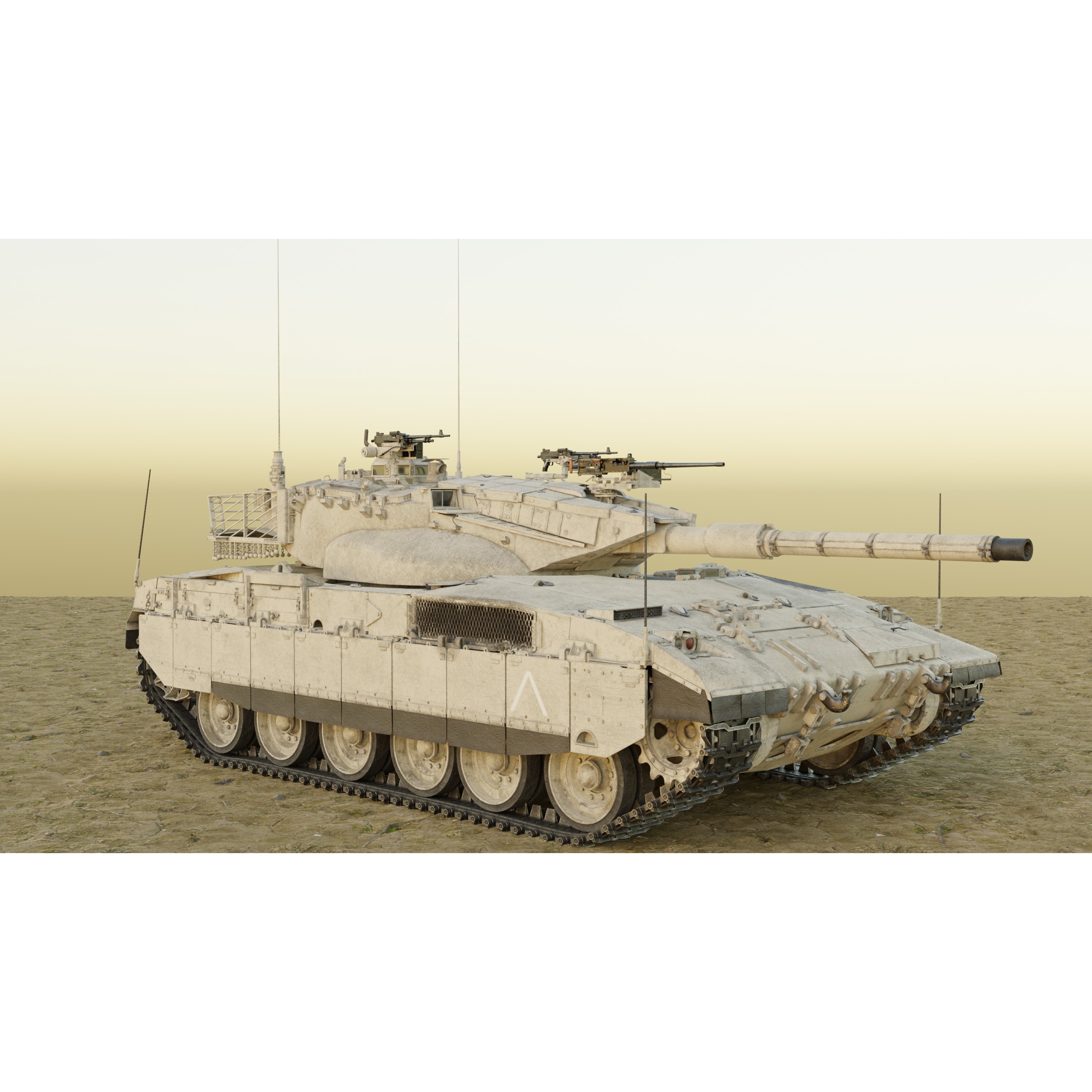 Merkava MK2D - Game-Ready 3D Model