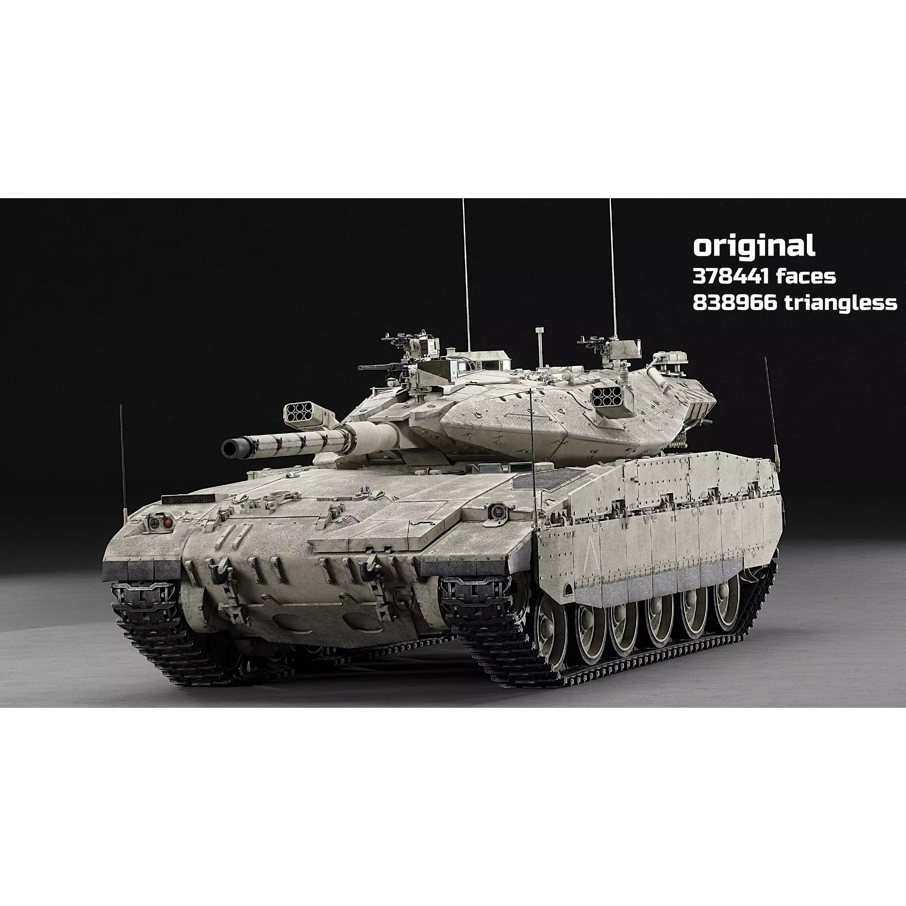 Merkava MK2D - Game-Ready 3D Model - View 23