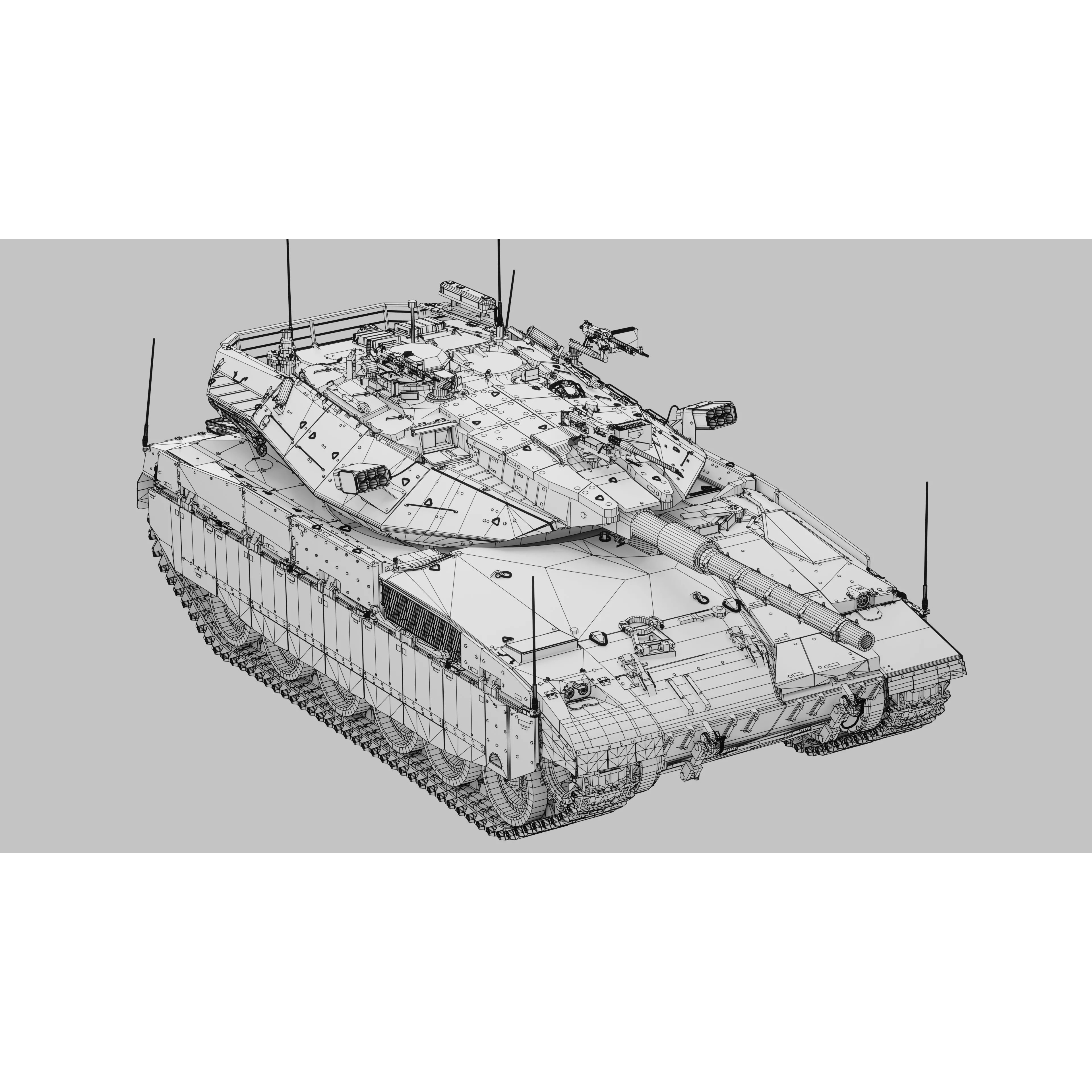 Merkava MK2D - Game-Ready 3D Model - View 28