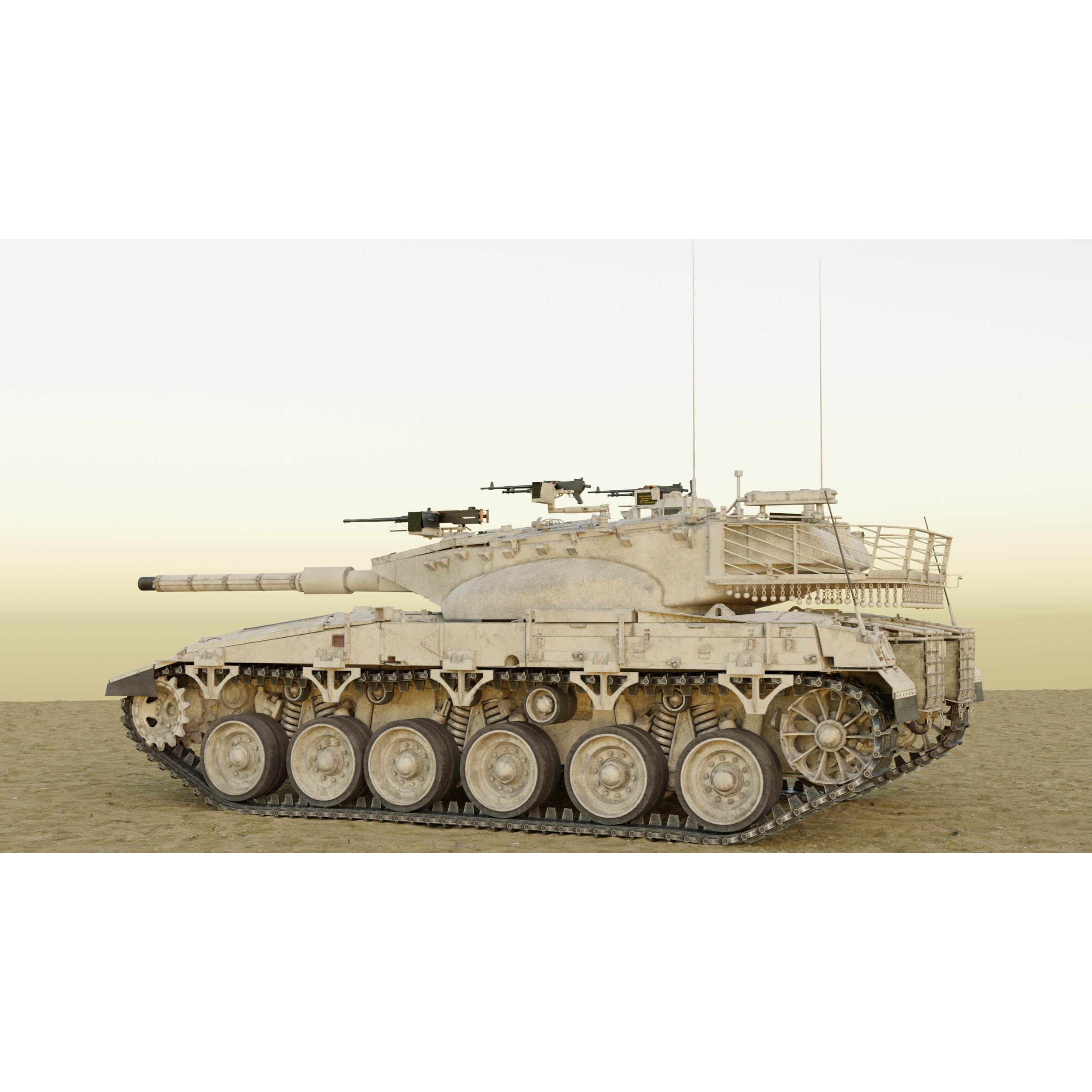 Merkava MK2D - Game-Ready 3D Model - View 30