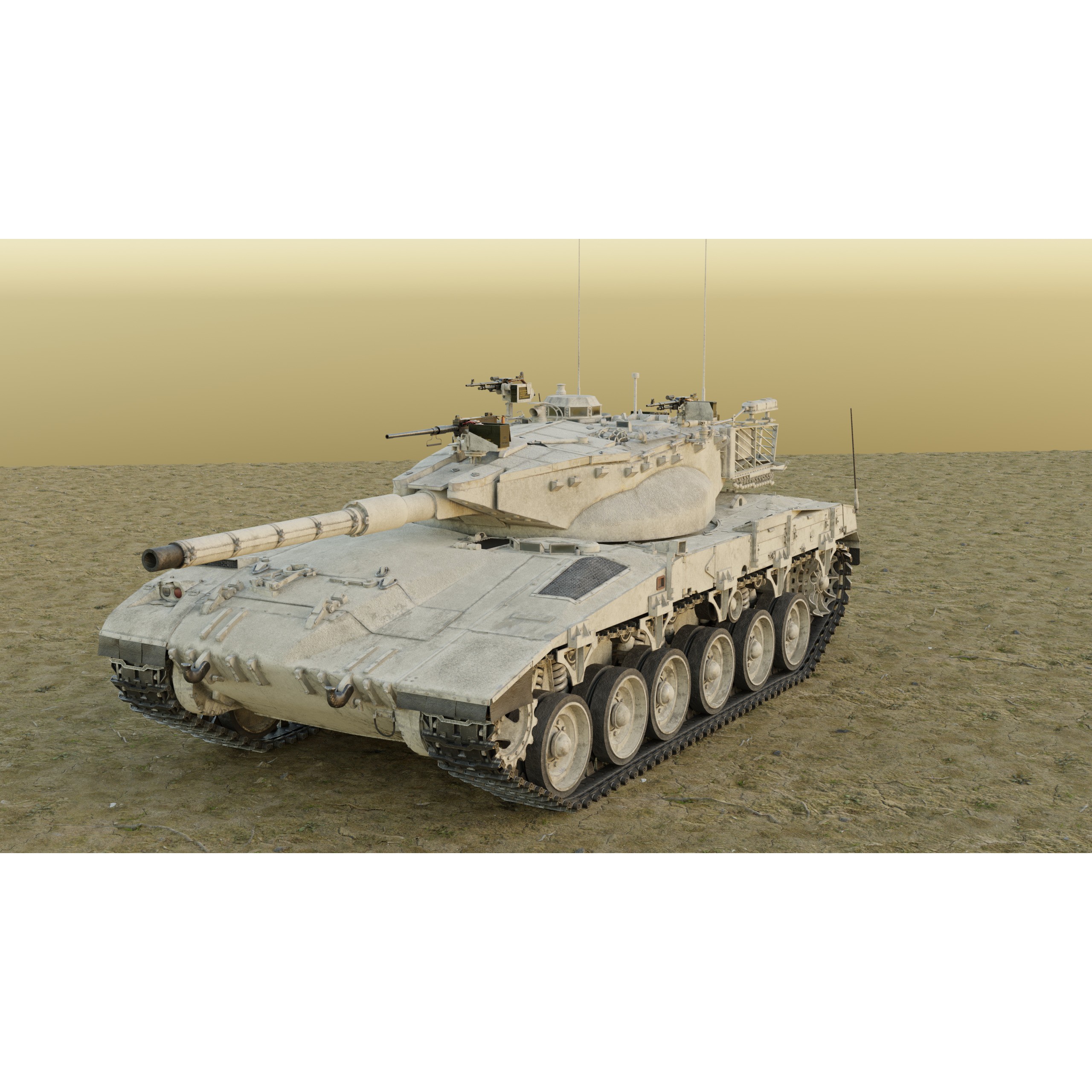 Merkava MK2D - Game-Ready 3D Model - View 31