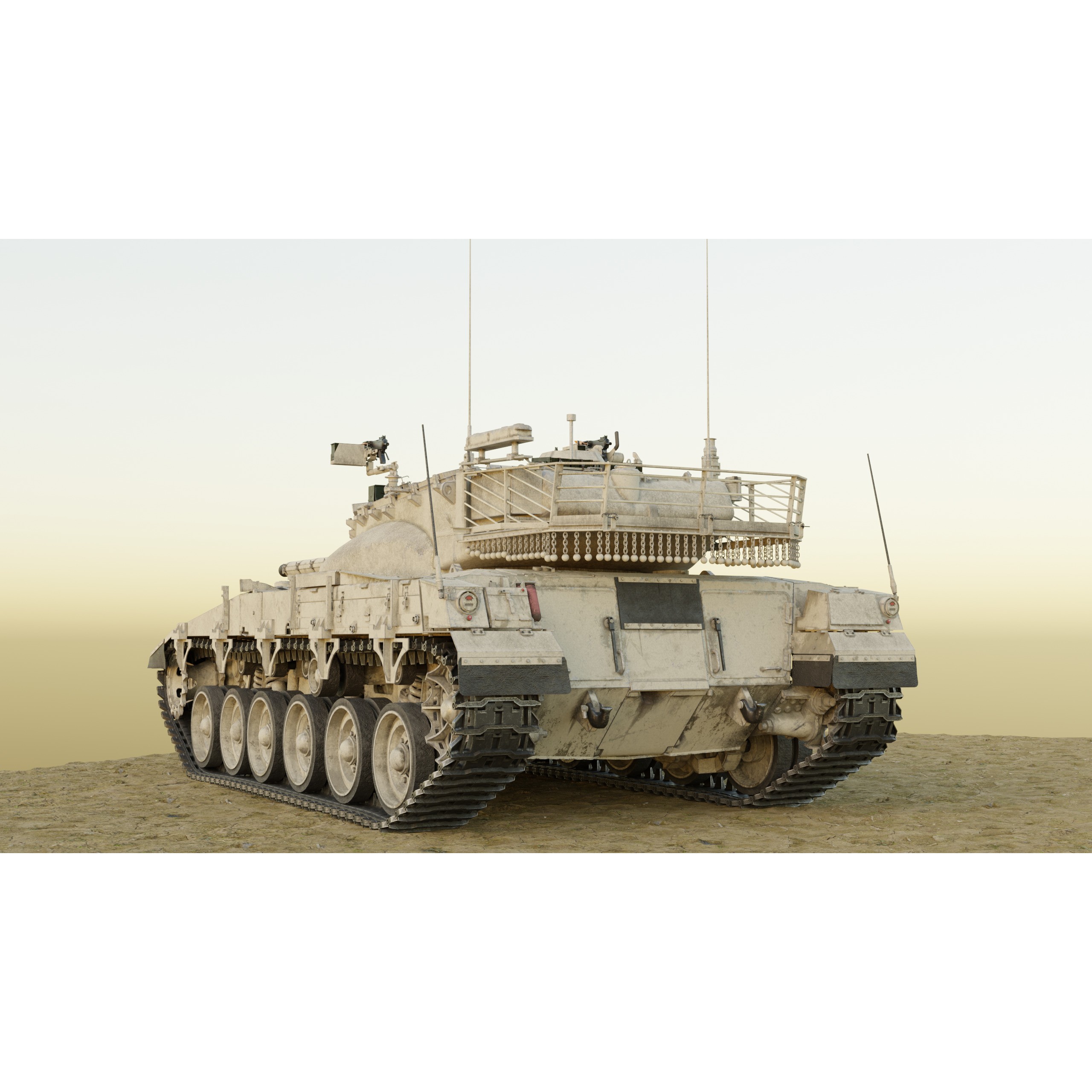 Merkava MK2D - Game-Ready 3D Model - View 32