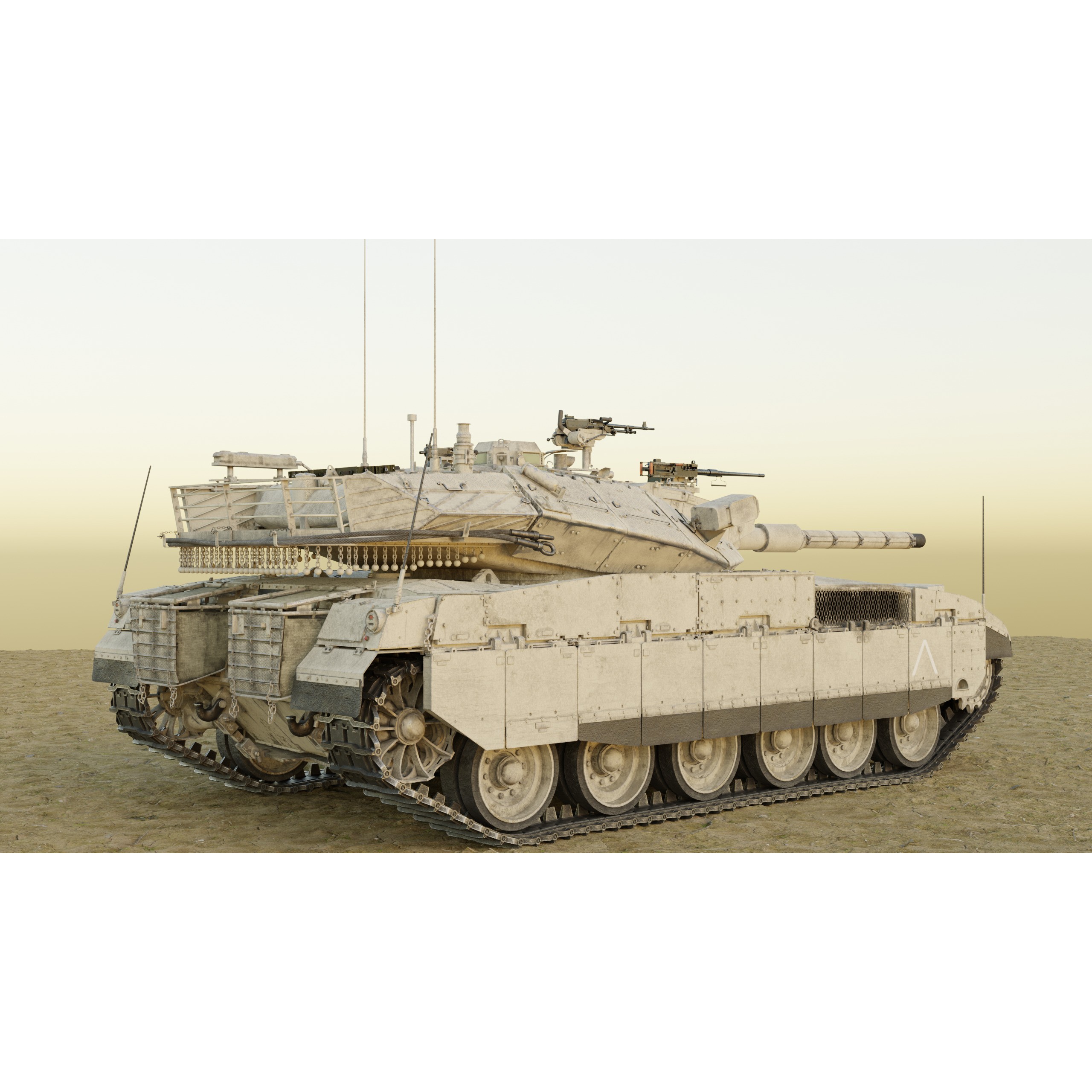 Merkava MK2D - Game-Ready 3D Model - View 35