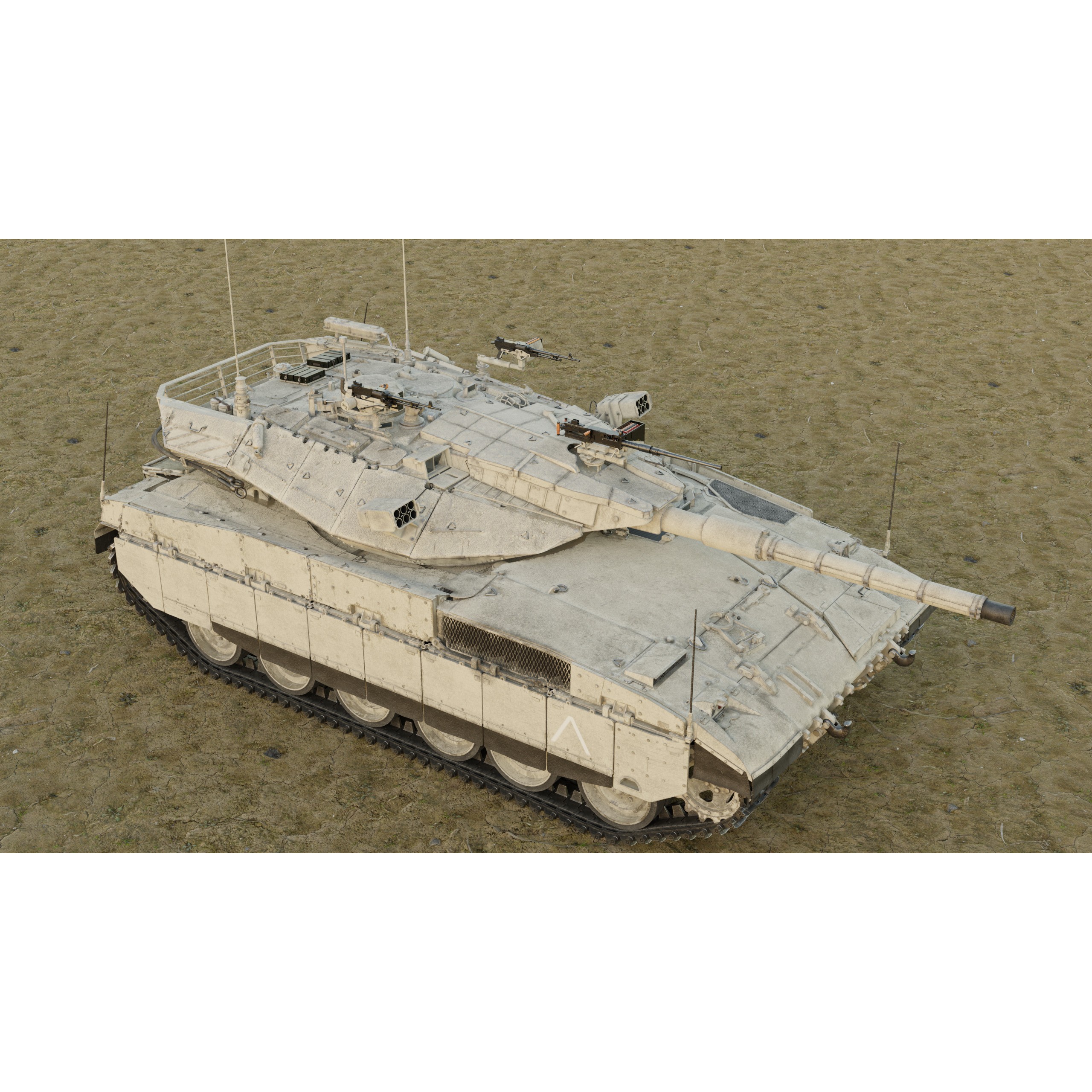 Merkava MK2D - Game-Ready 3D Model - View 36