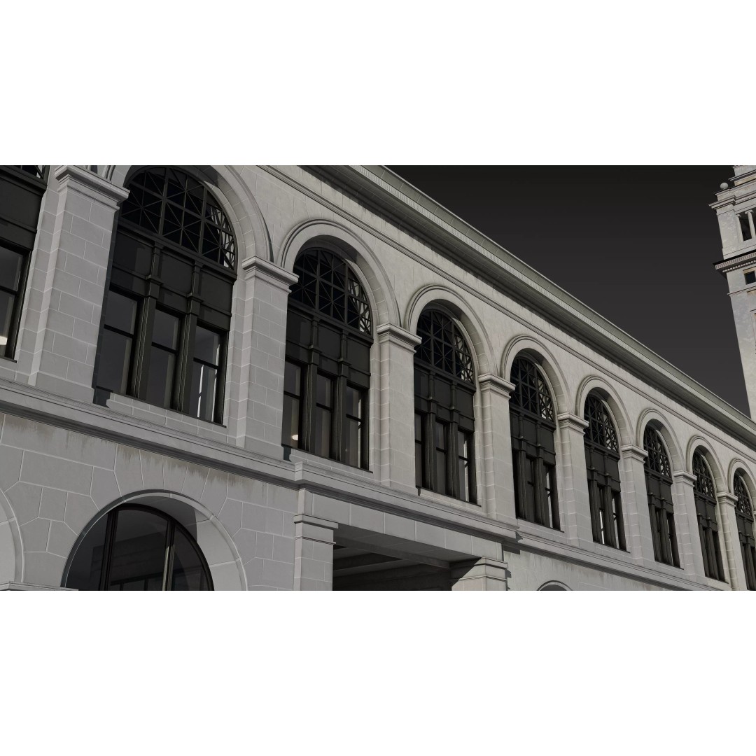 San Francisco Ferry Building 3D Model – Realistic Architectural Asset, PBR Textures - View 16