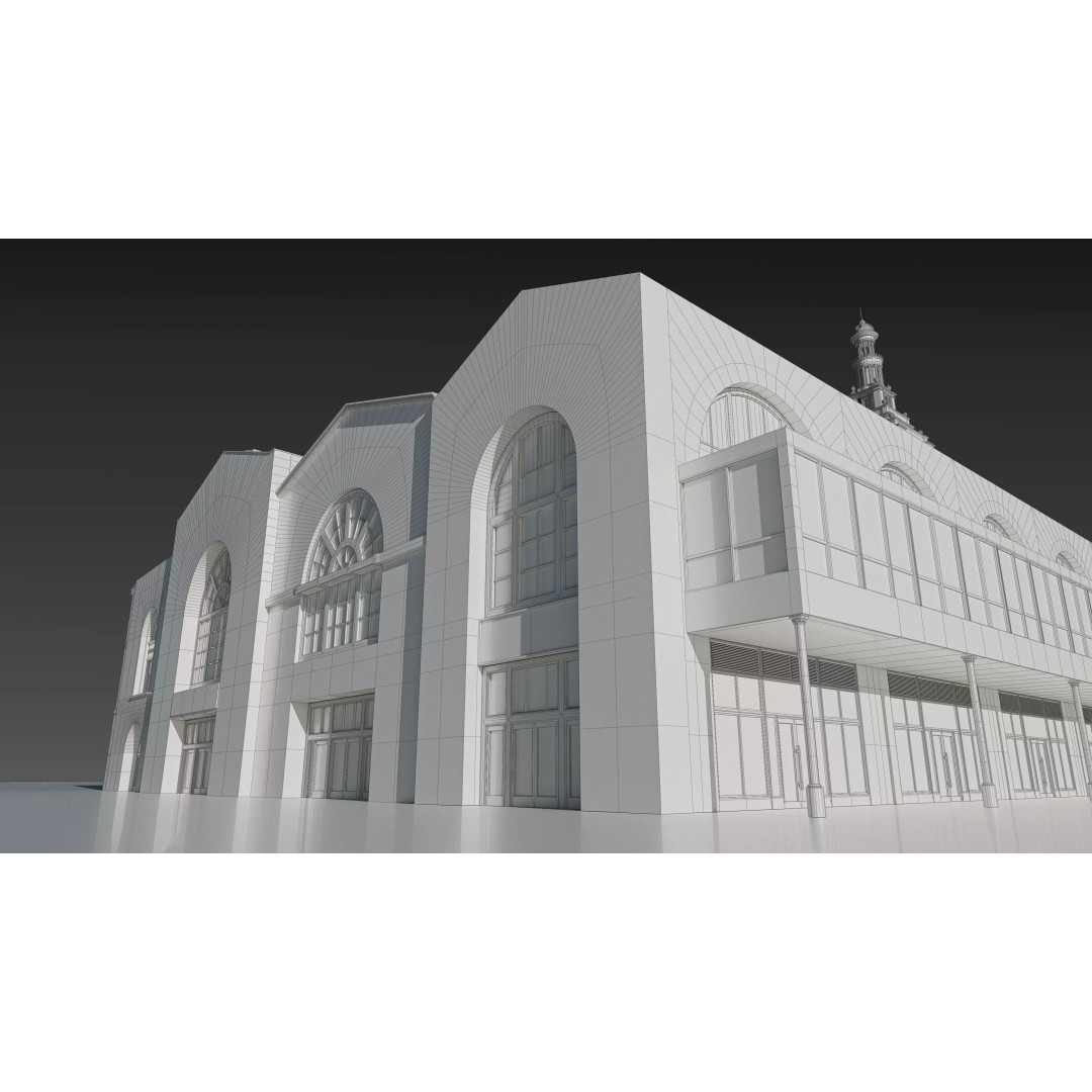 San Francisco Ferry Building 3D Model – Realistic Architectural Asset, PBR Textures - View 18