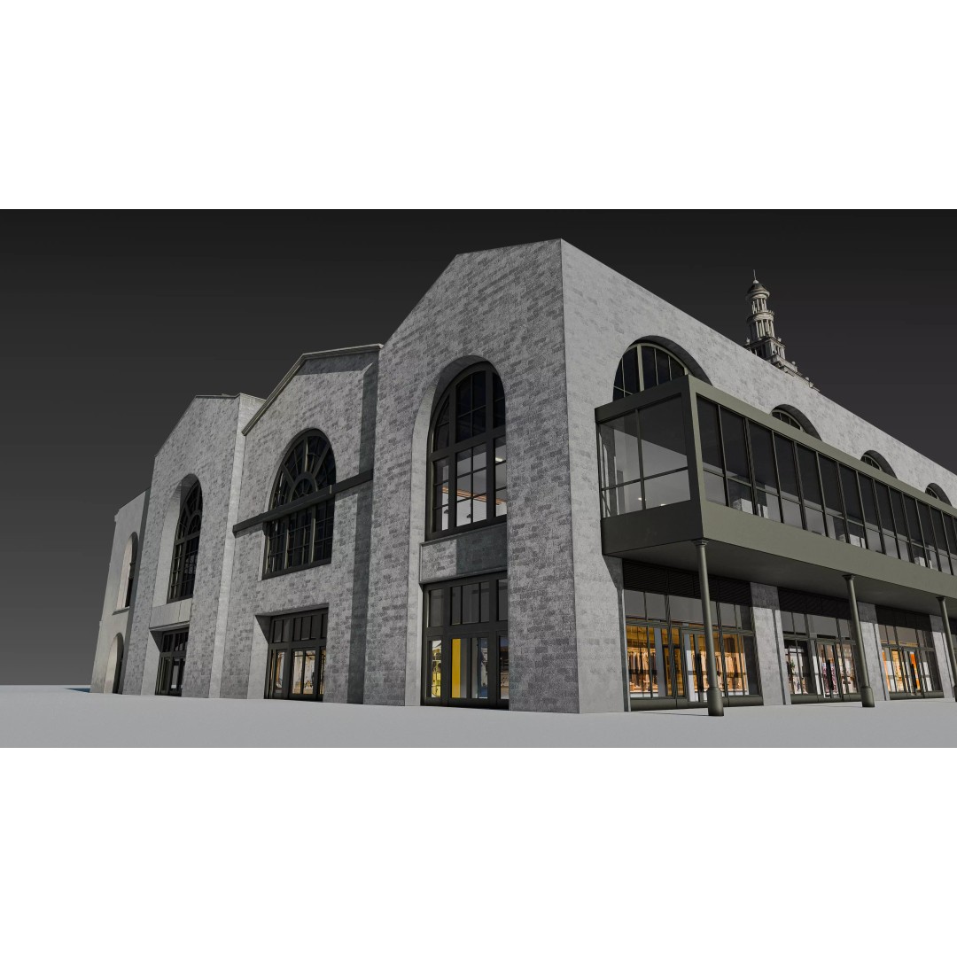 San Francisco Ferry Building 3D Model – Realistic Architectural Asset, PBR Textures - View 19