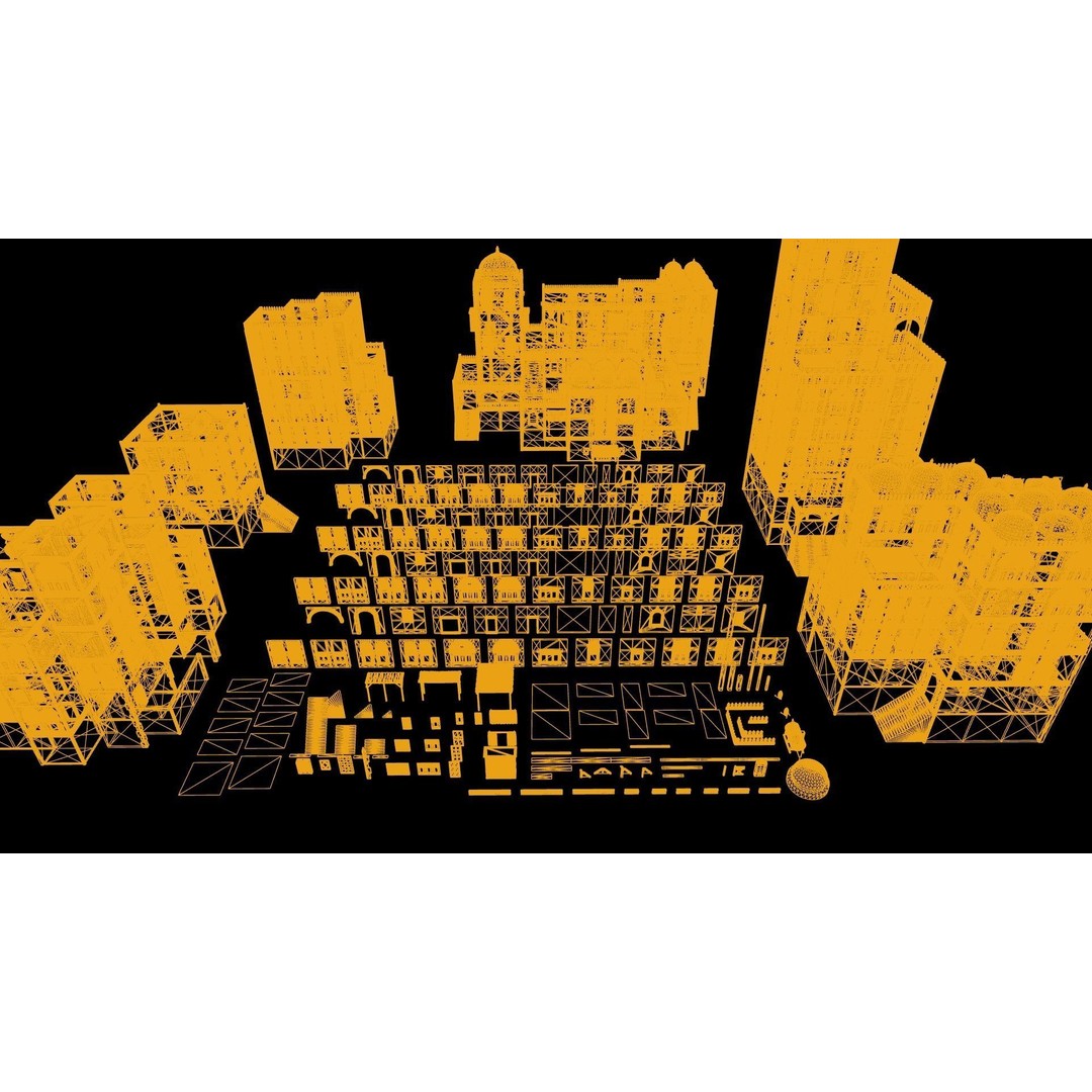 Yemen Buildings 3D Model – Low Poly Modular Architectural Kit, FBX, OBJ, Blender