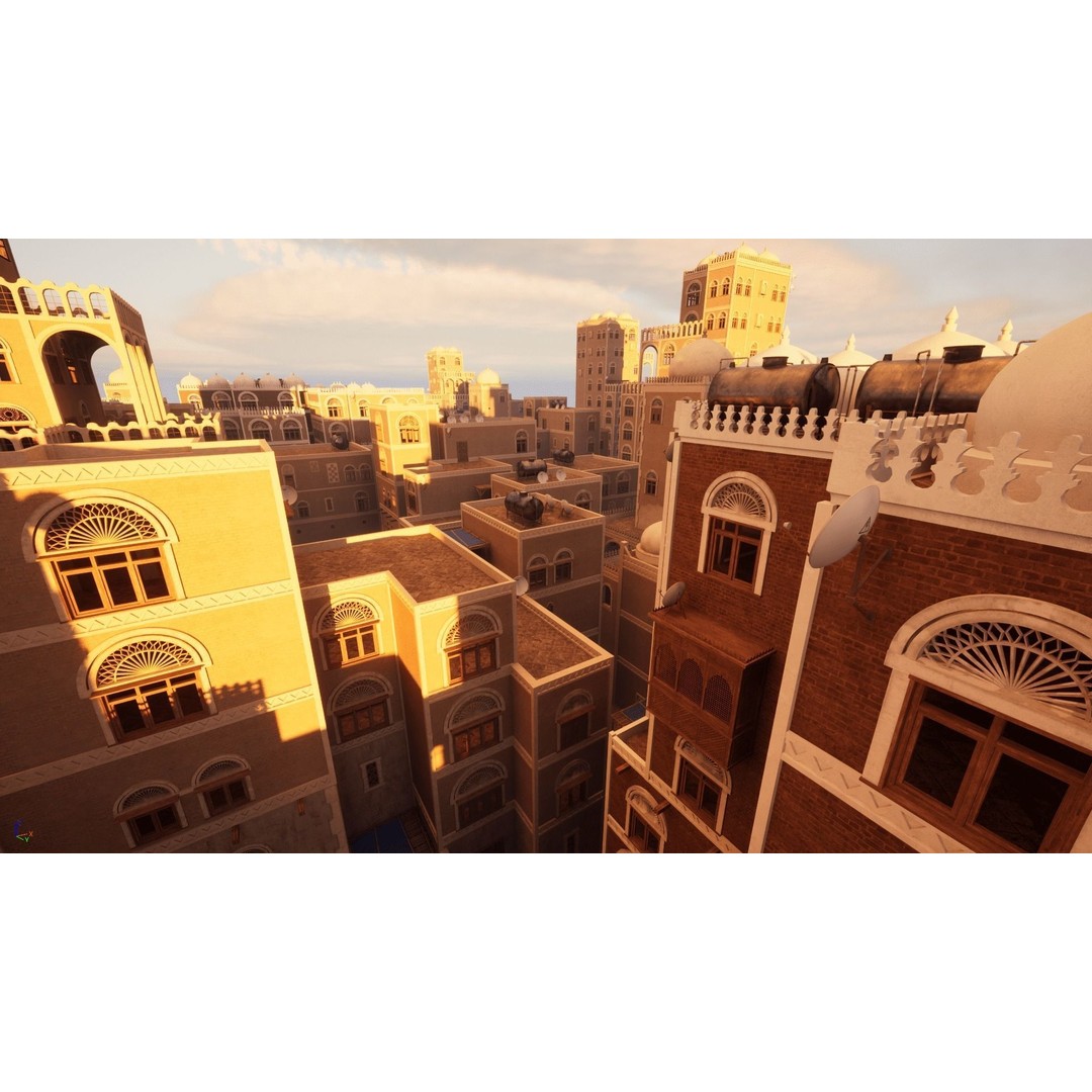 Yemen Buildings 3D Model – Low Poly Modular Architectural Kit, FBX, OBJ, Blender - View 15