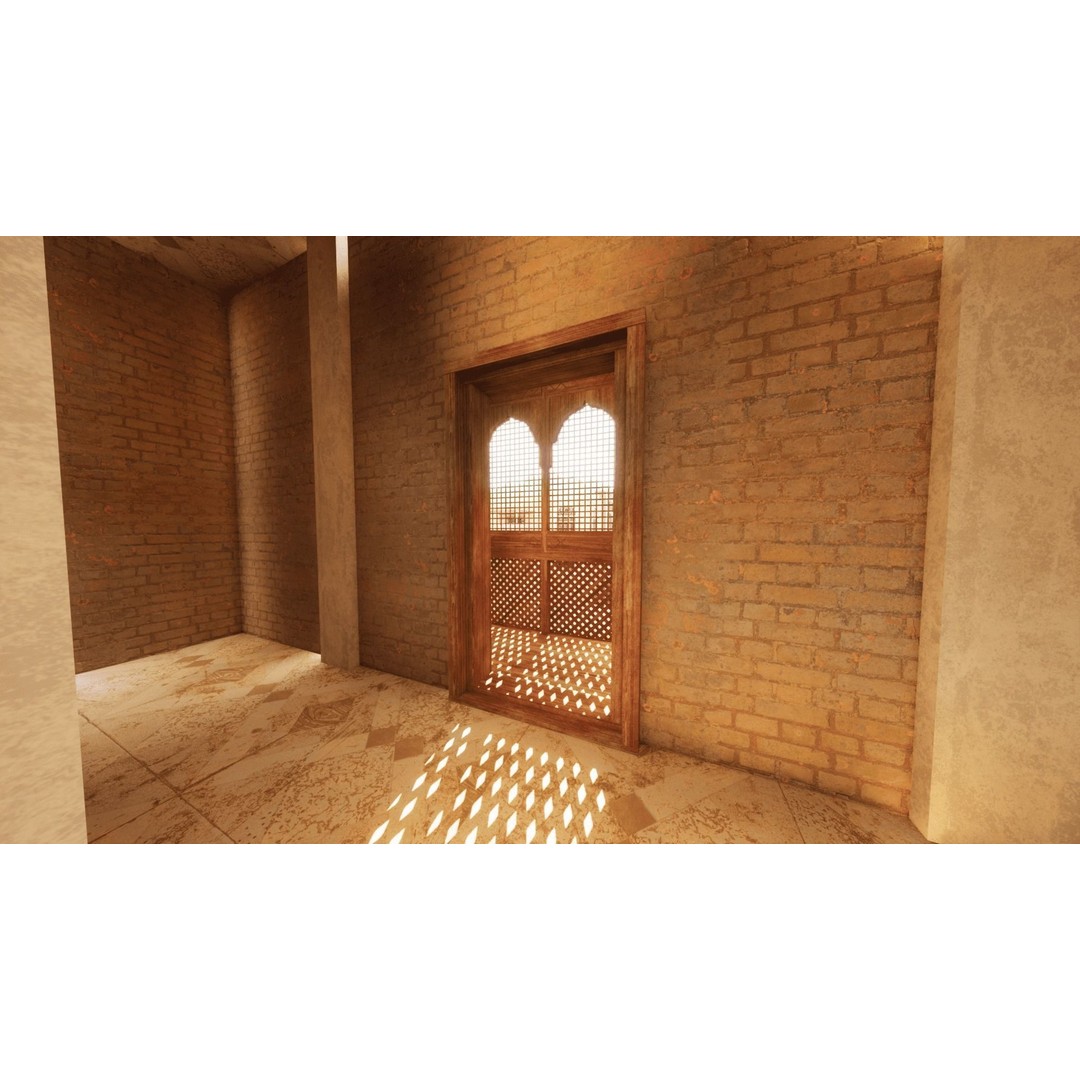 Yemen Buildings 3D Model – Low Poly Modular Architectural Kit, FBX, OBJ, Blender - View 19