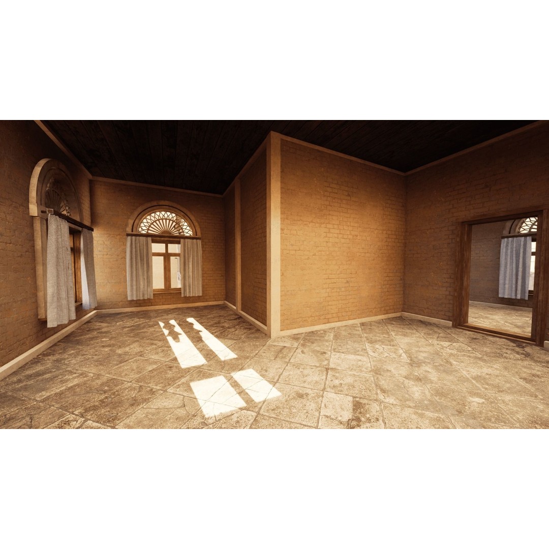 Yemen Buildings 3D Model – Low Poly Modular Architectural Kit, FBX, OBJ, Blender - View 24