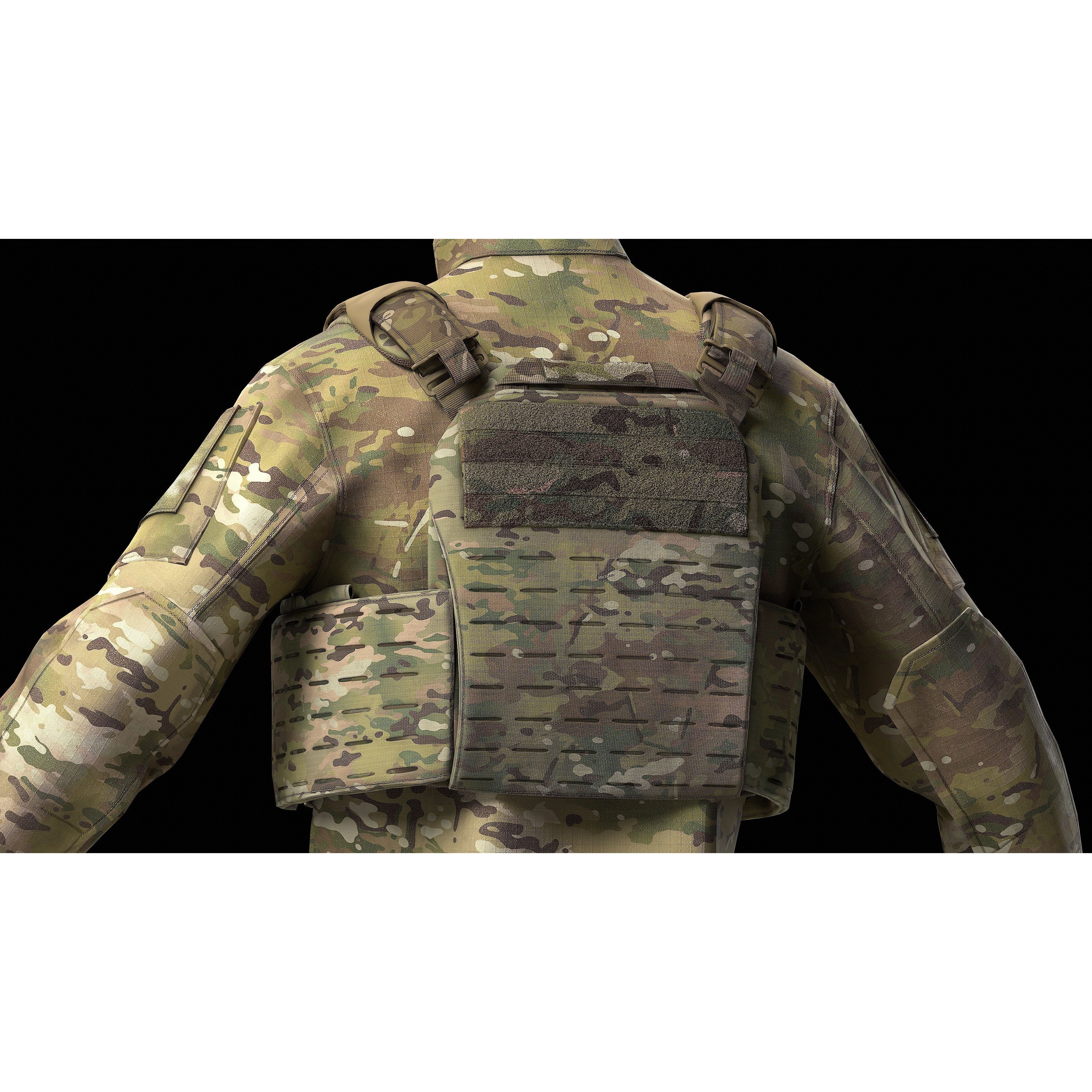 Strandhogg v3 SAPI Cut Plate Carrier - Low-Poly Game-Ready 3D Model - View 5