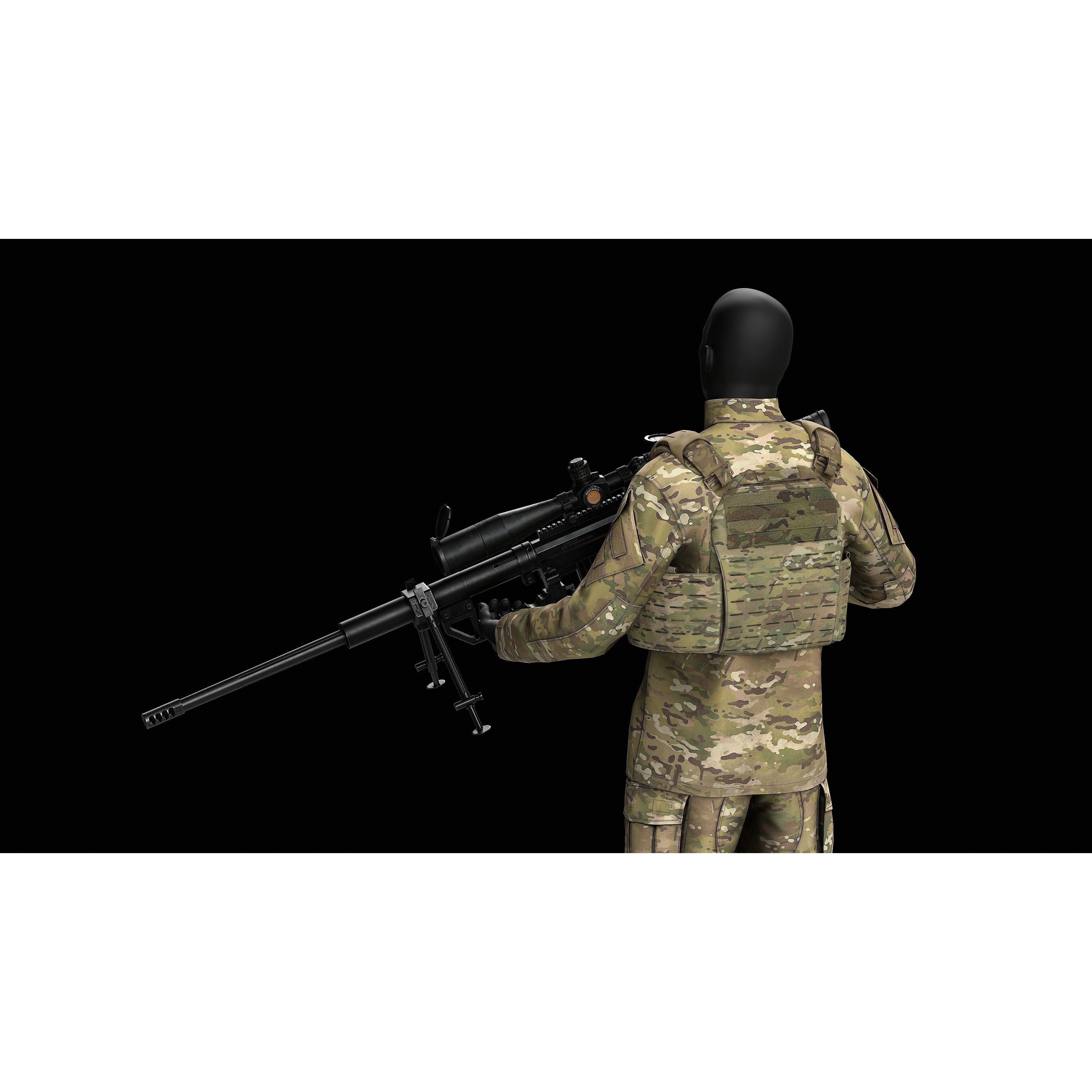 Strandhogg v3 SAPI Cut Plate Carrier - Low-Poly Game-Ready 3D Model - View 8