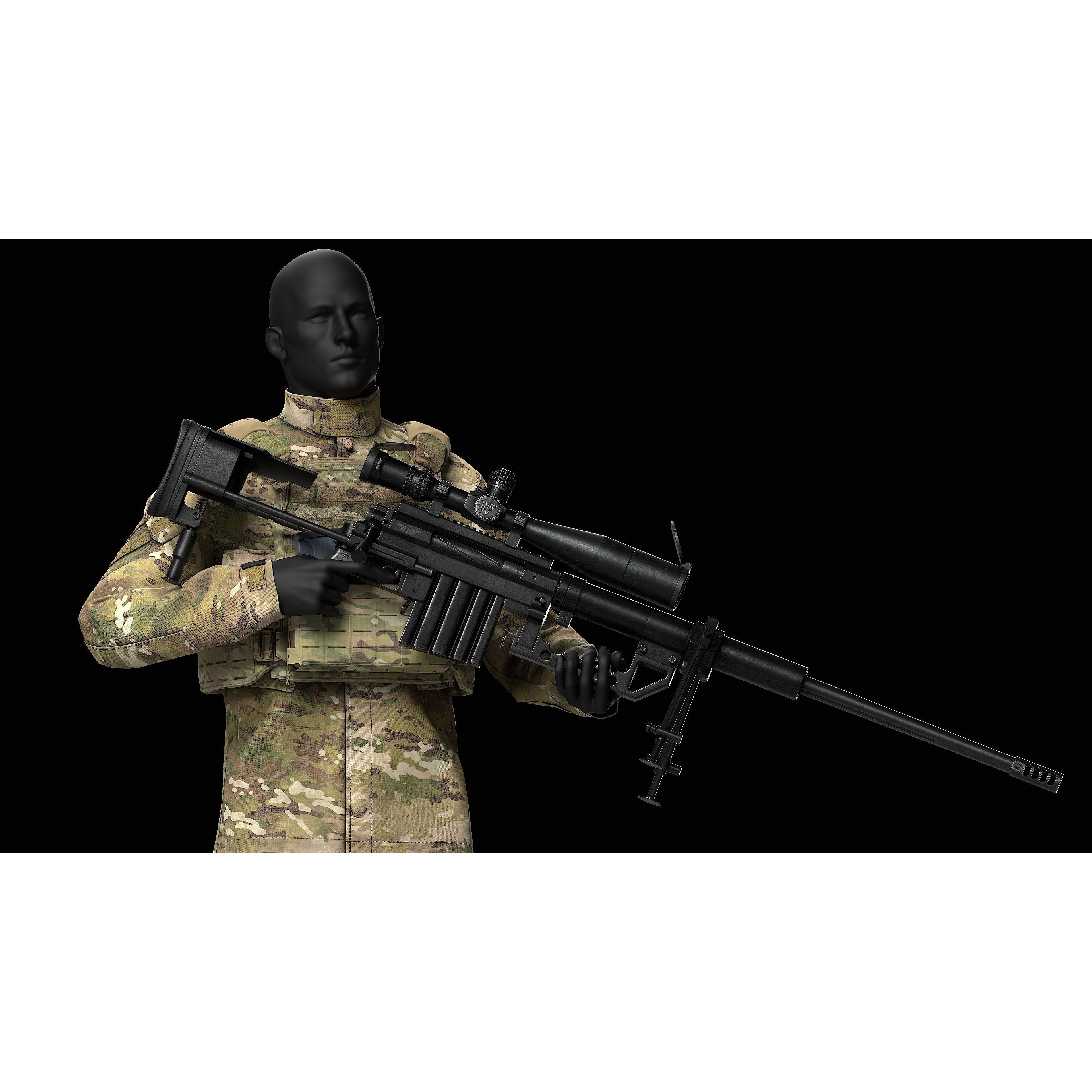 Strandhogg v3 SAPI Cut Plate Carrier - Low-Poly Game-Ready 3D Model - View 9