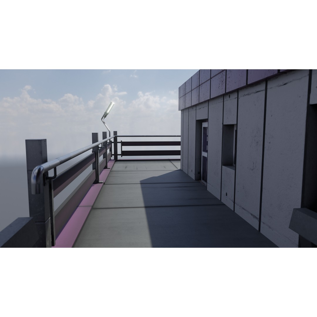 Office Building 3D Model – Low Poly Architectural Design, FBX, OBJ, Blender - View 13