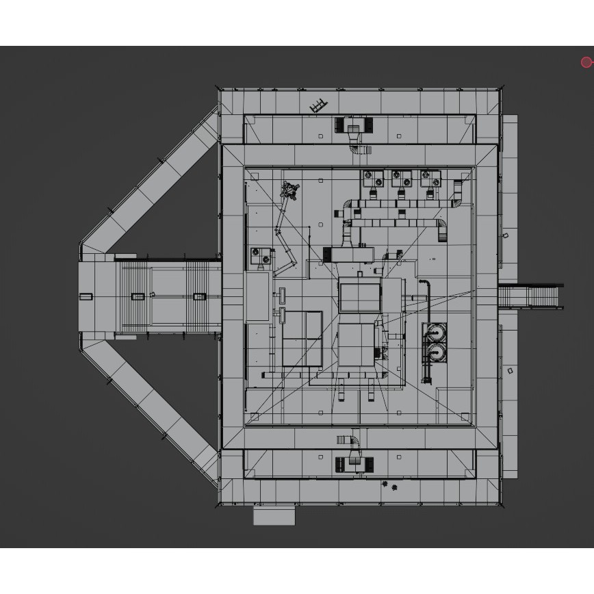Office Building 3D Model – Low Poly Architectural Design, FBX, OBJ, Blender - View 15