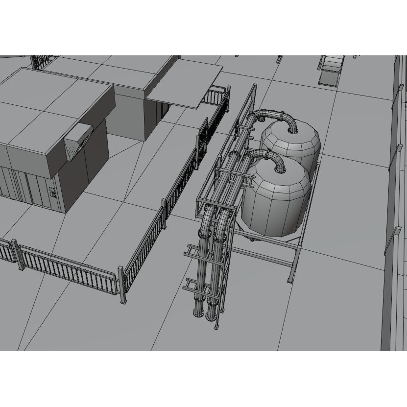 Office Building 3D Model – Low Poly Architectural Design, FBX, OBJ, Blender - View 19