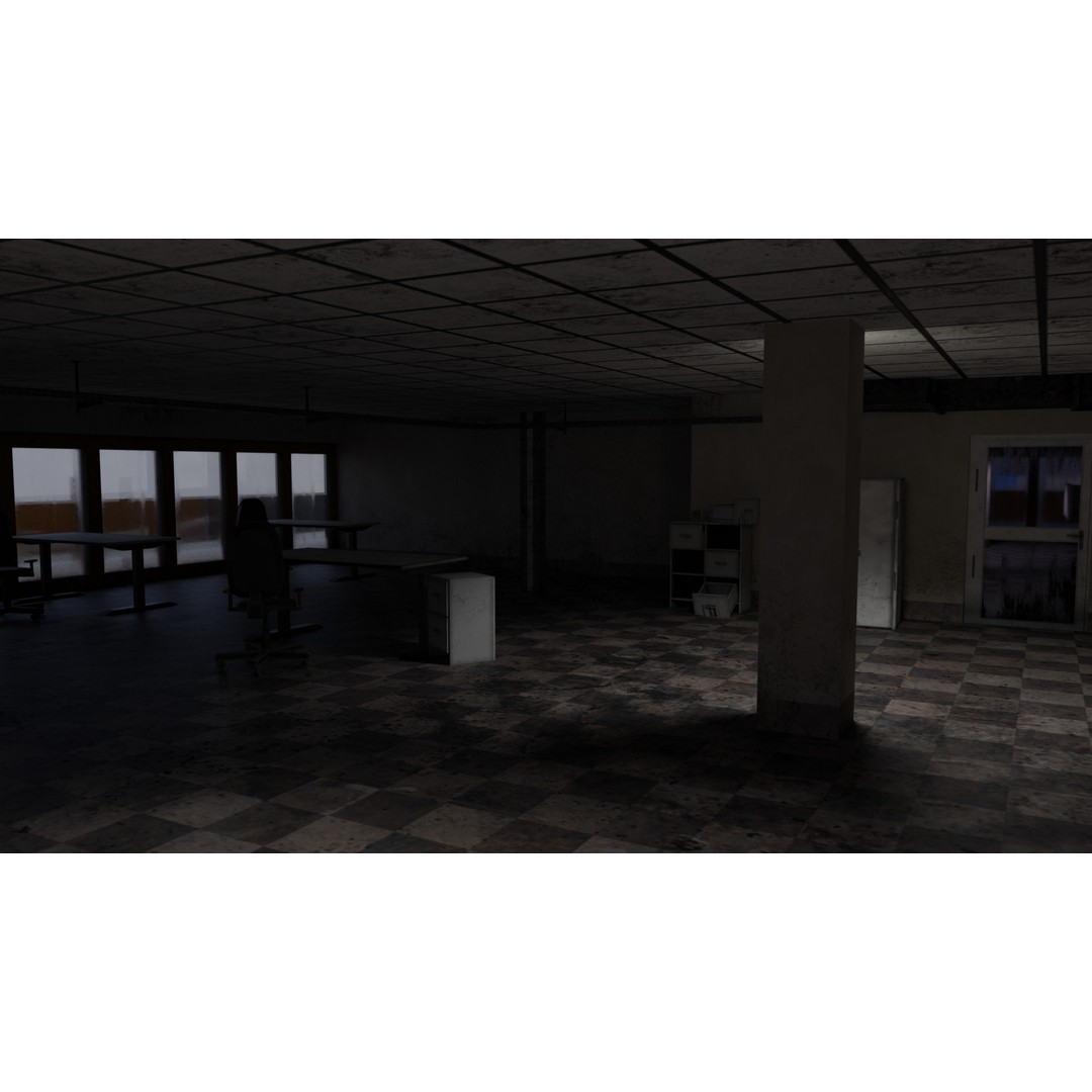 Office Building 3D Model – Low Poly Architectural Design, FBX, OBJ, Blender - View 8