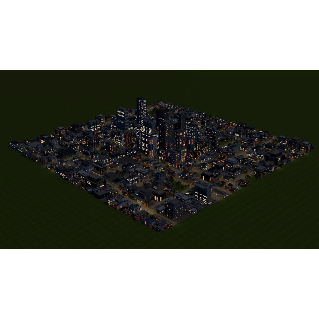 Night City 3D Model – Low Poly Game Asset for Unreal Engine, FBX - View 10