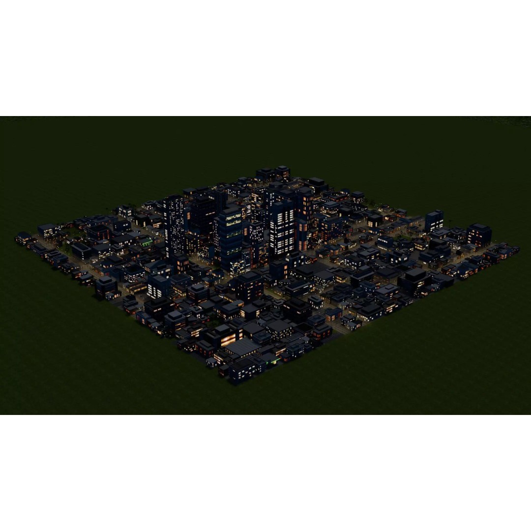 Night City 3D Model – Low Poly Game Asset for Unreal Engine, FBX - View 13