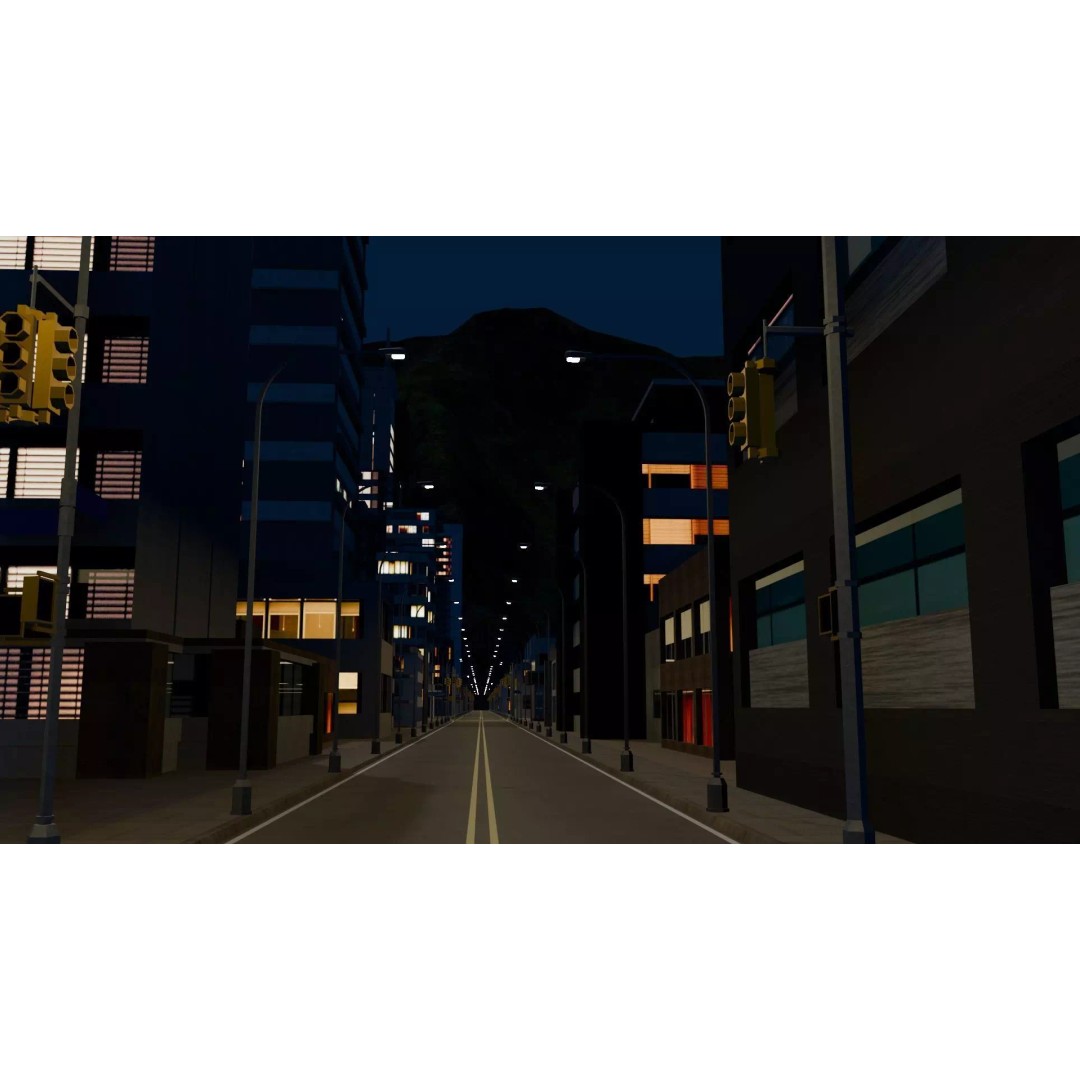 Night City 3D Model – Low Poly Game Asset for Unreal Engine, FBX - View 26