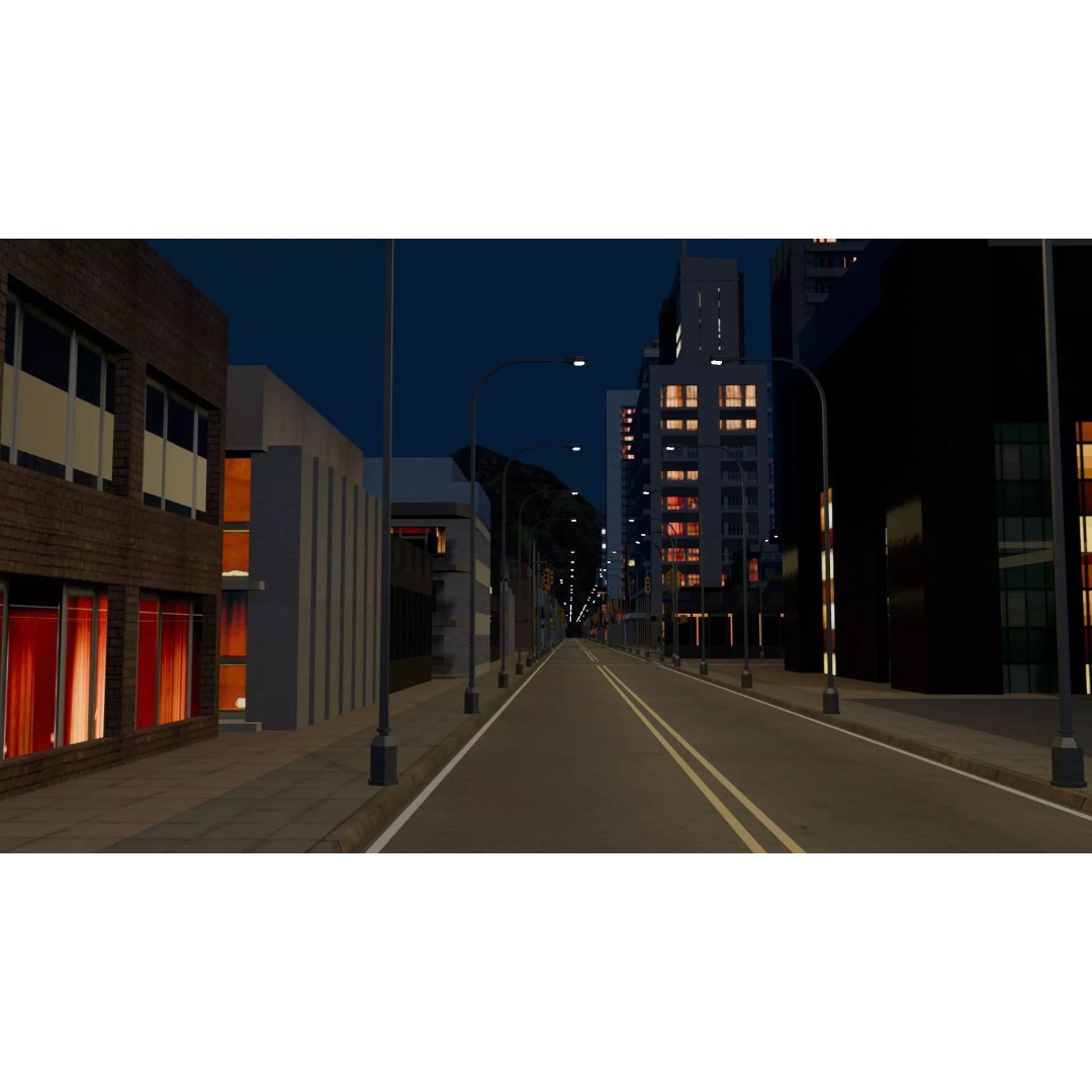 Night City 3D Model – Low Poly Game Asset for Unreal Engine, FBX - View 28