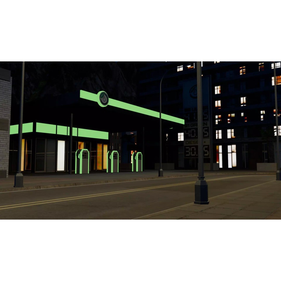 Night City 3D Model – Low Poly Game Asset for Unreal Engine, FBX - View 9