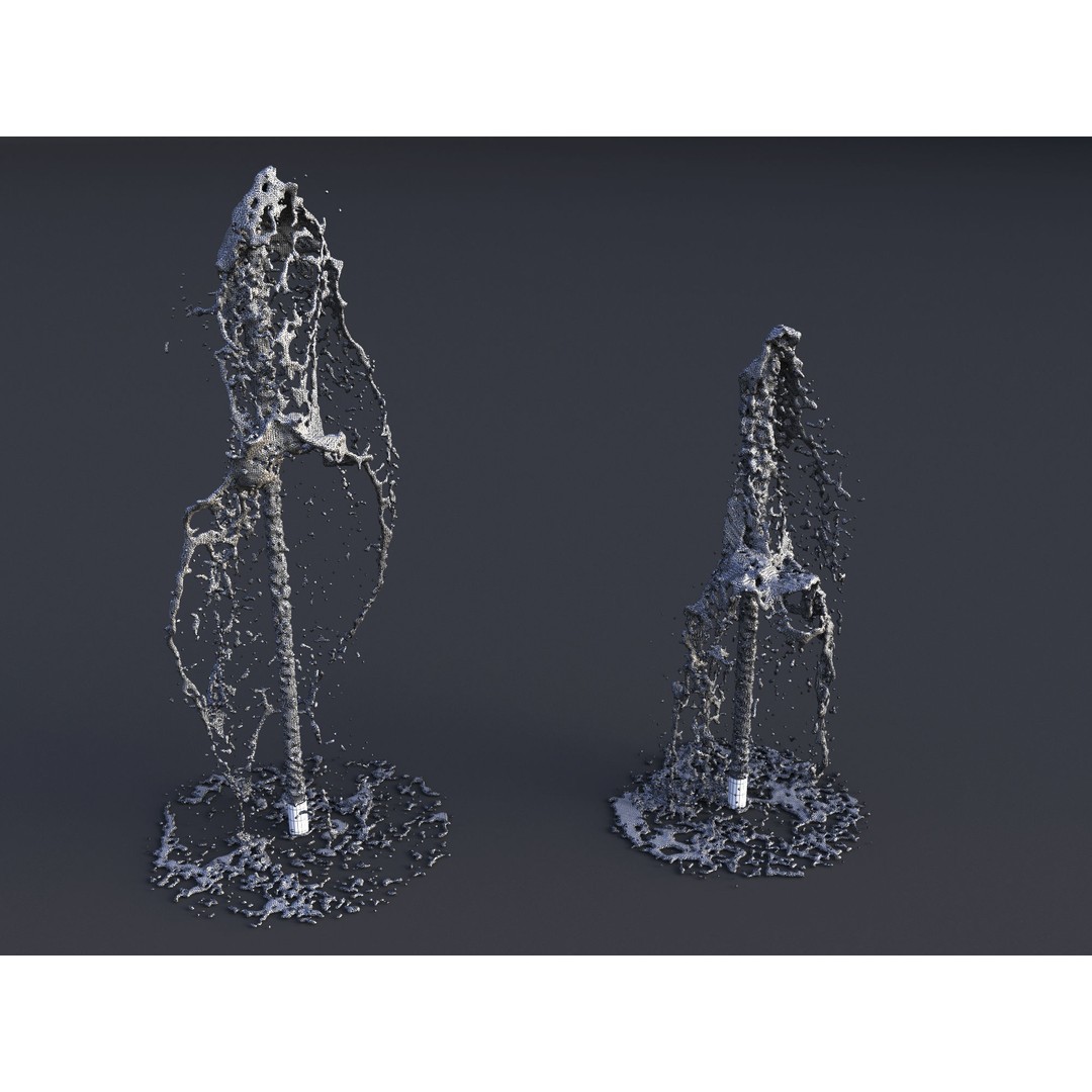 Animated Water Elements 3D Model – Realistic Liquid Simulations, Alembic Format - View 8