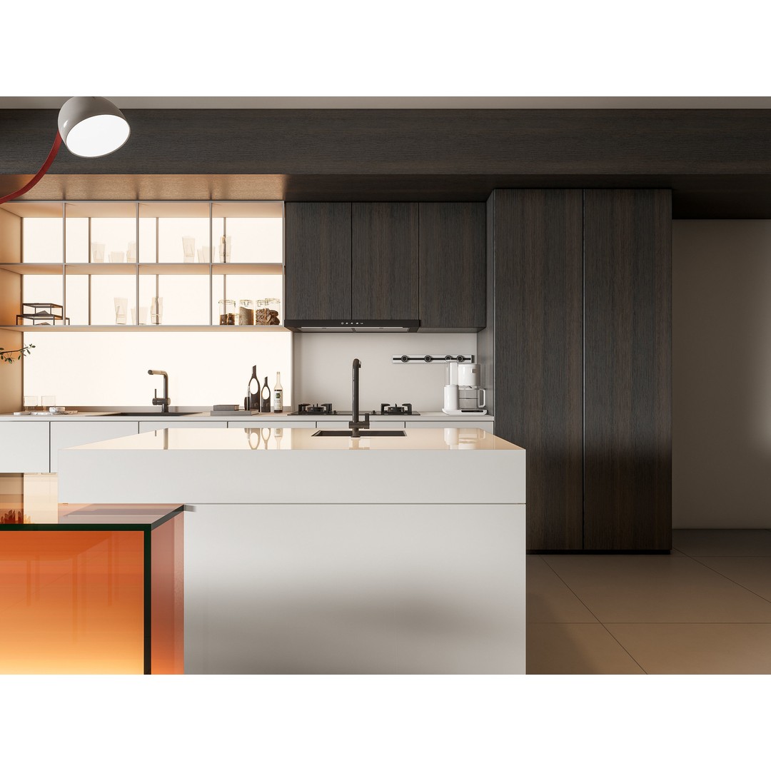 Modern Kitchen 3D Model – Photorealistic Interior Scene, Blender, FBX - View 11