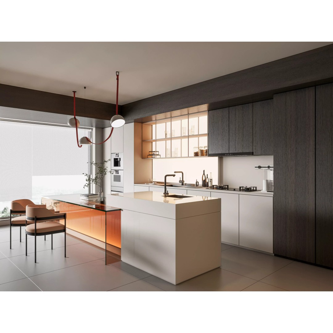 Modern Kitchen 3D Model – Photorealistic Interior Scene, Blender, FBX - View 3