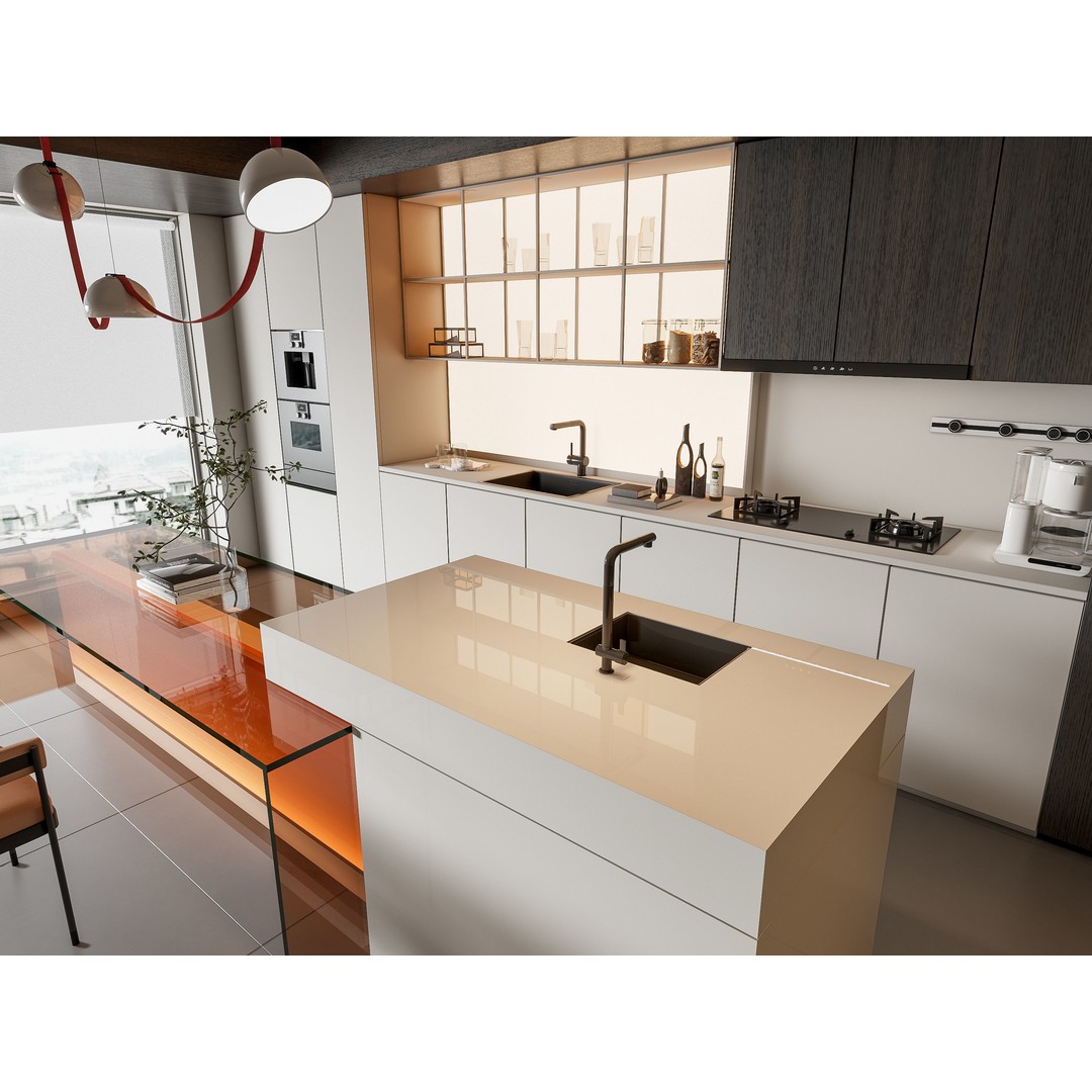 Modern Kitchen 3D Model – Photorealistic Interior Scene, Blender, FBX - View 5