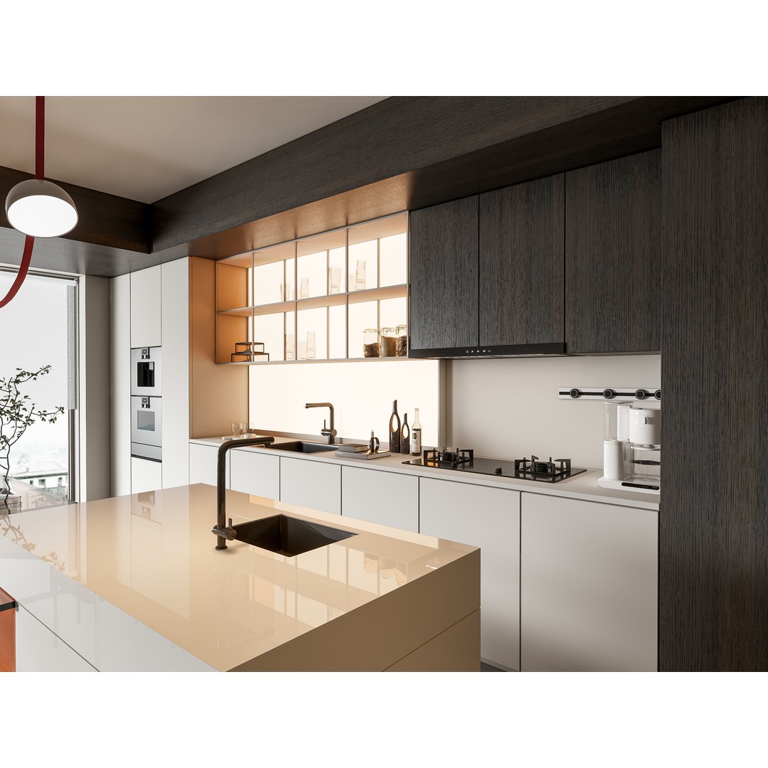 Modern Kitchen 3D Model – Photorealistic Interior Scene, Blender, FBX - View 7