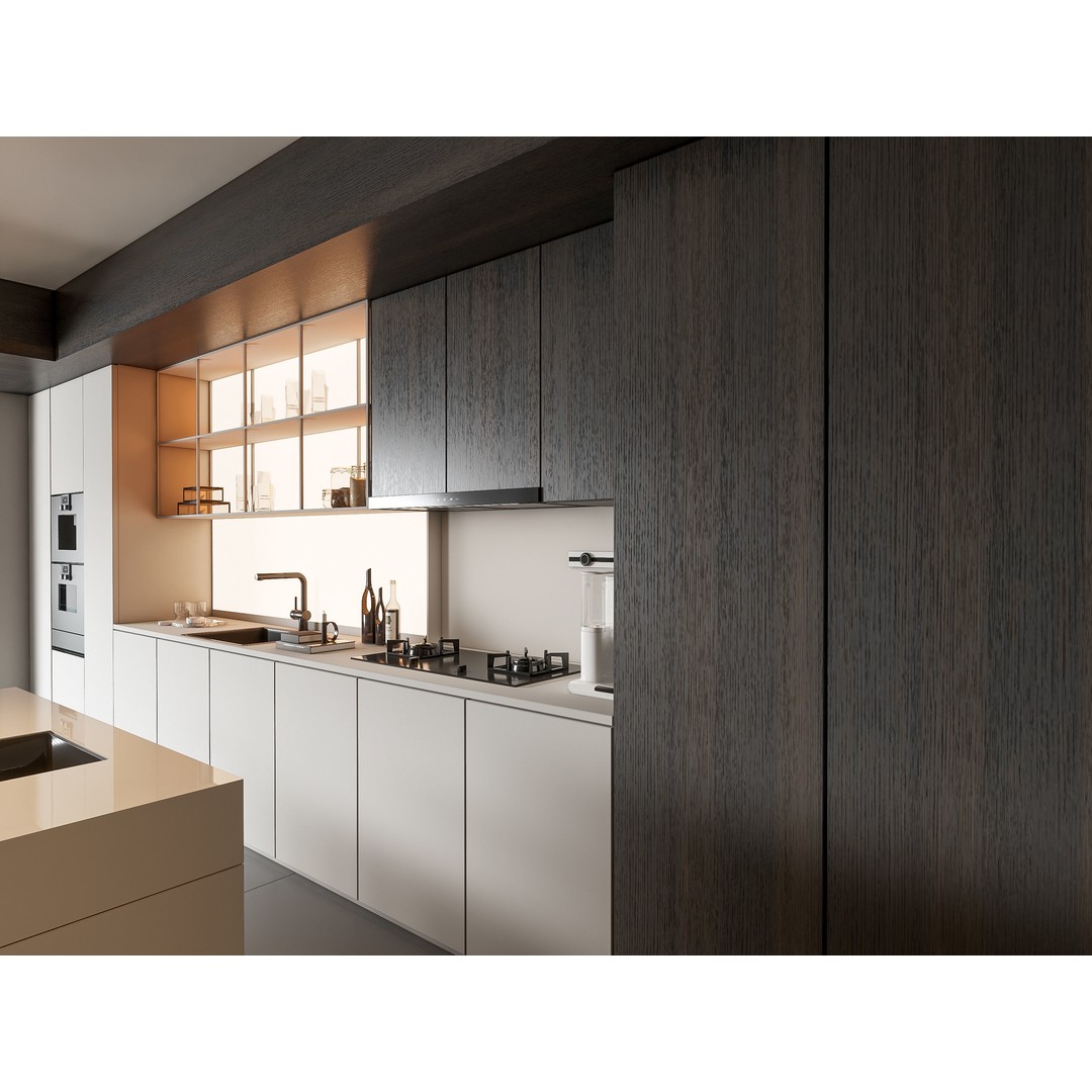 Modern Kitchen 3D Model – Photorealistic Interior Scene, Blender, FBX - View 8