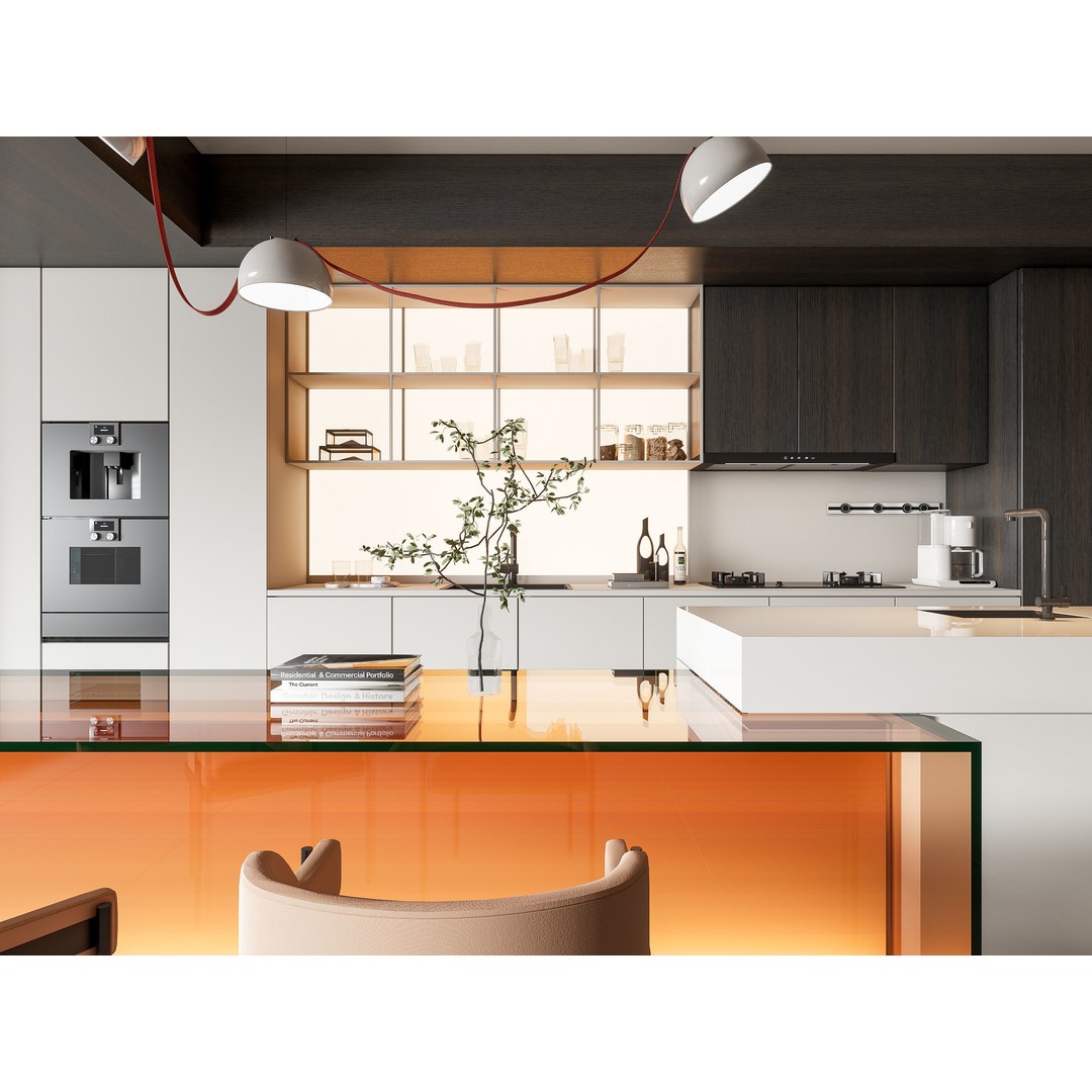 Modern Kitchen 3D Model – Photorealistic Interior Scene, Blender, FBX - View 9