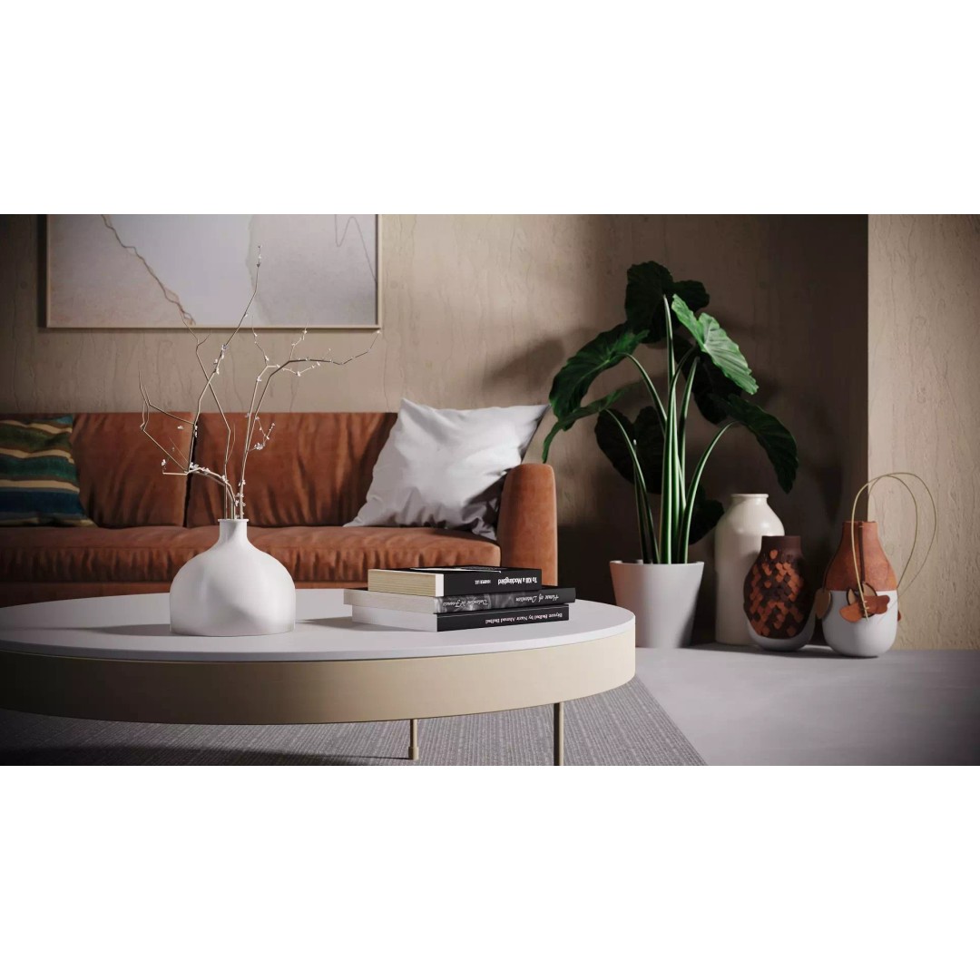 Living Room 3D Model – Simple Studio Interior Scene, Corona & Vray Formats - View 2