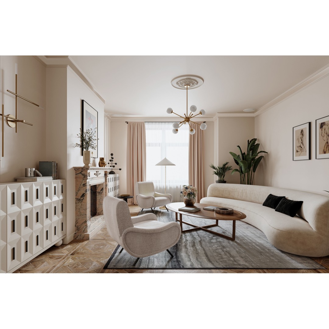 Medieval Bedroom 3D Model – Realistic Interior Design, FBX, OBJ - View 9