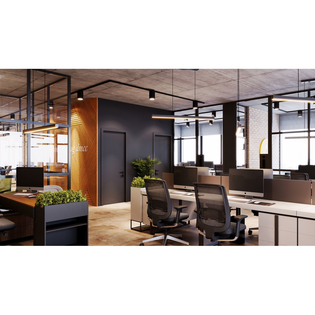 Office Interior 3D Model – Modern Design, Textures Included, FBX, OBJ - View 18