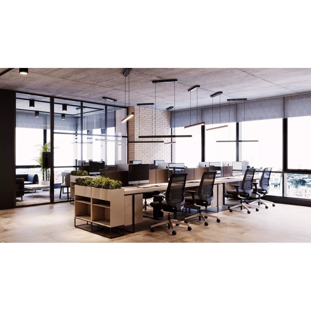 Office Interior 3D Model – Modern Design, Textures Included, FBX, OBJ - View 2