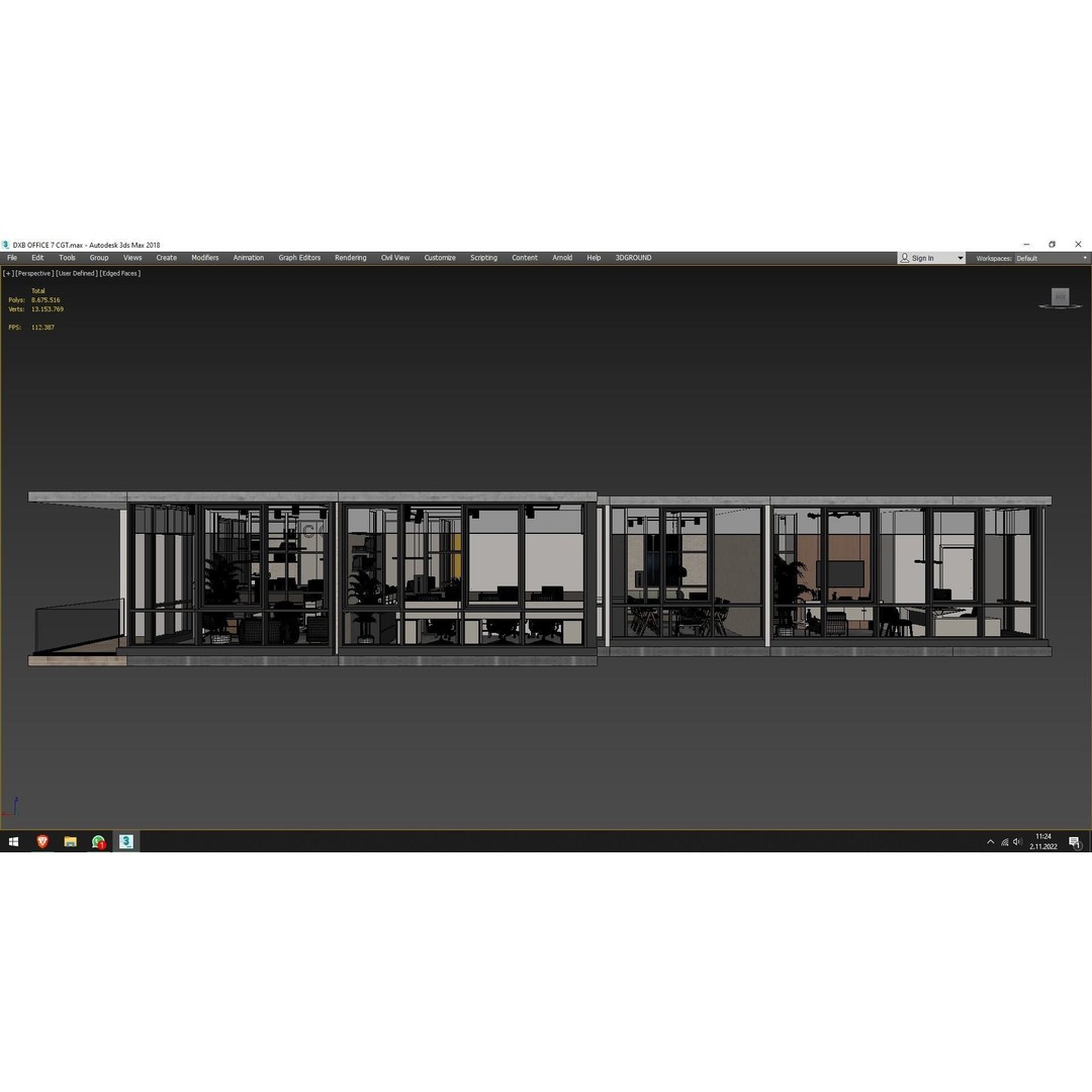Office Interior 3D Model – Modern Design, Textures Included, FBX, OBJ - View 20