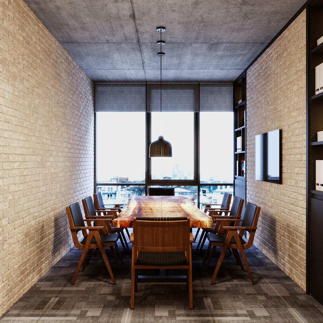 Office Interior 3D Model – Modern Design, Textures Included, FBX, OBJ - View 7