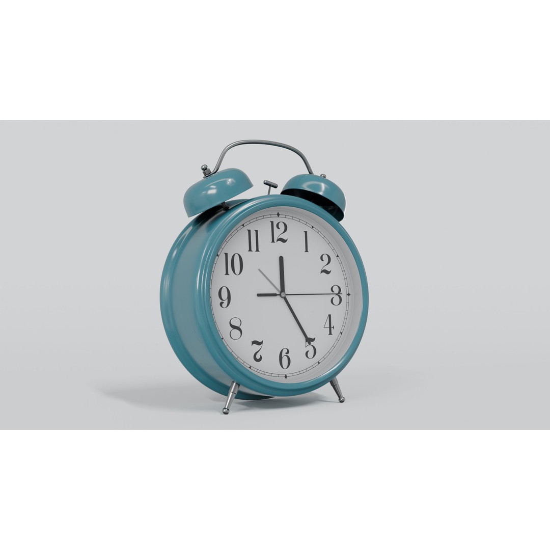 Alarm Clock 3D Model – High-Quality PBR Asset, Blender, FBX, OBJ - View 12