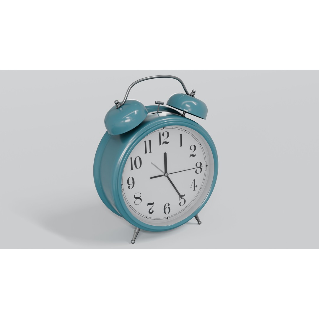 Alarm Clock 3D Model – High-Quality PBR Asset, Blender, FBX, OBJ - View 13