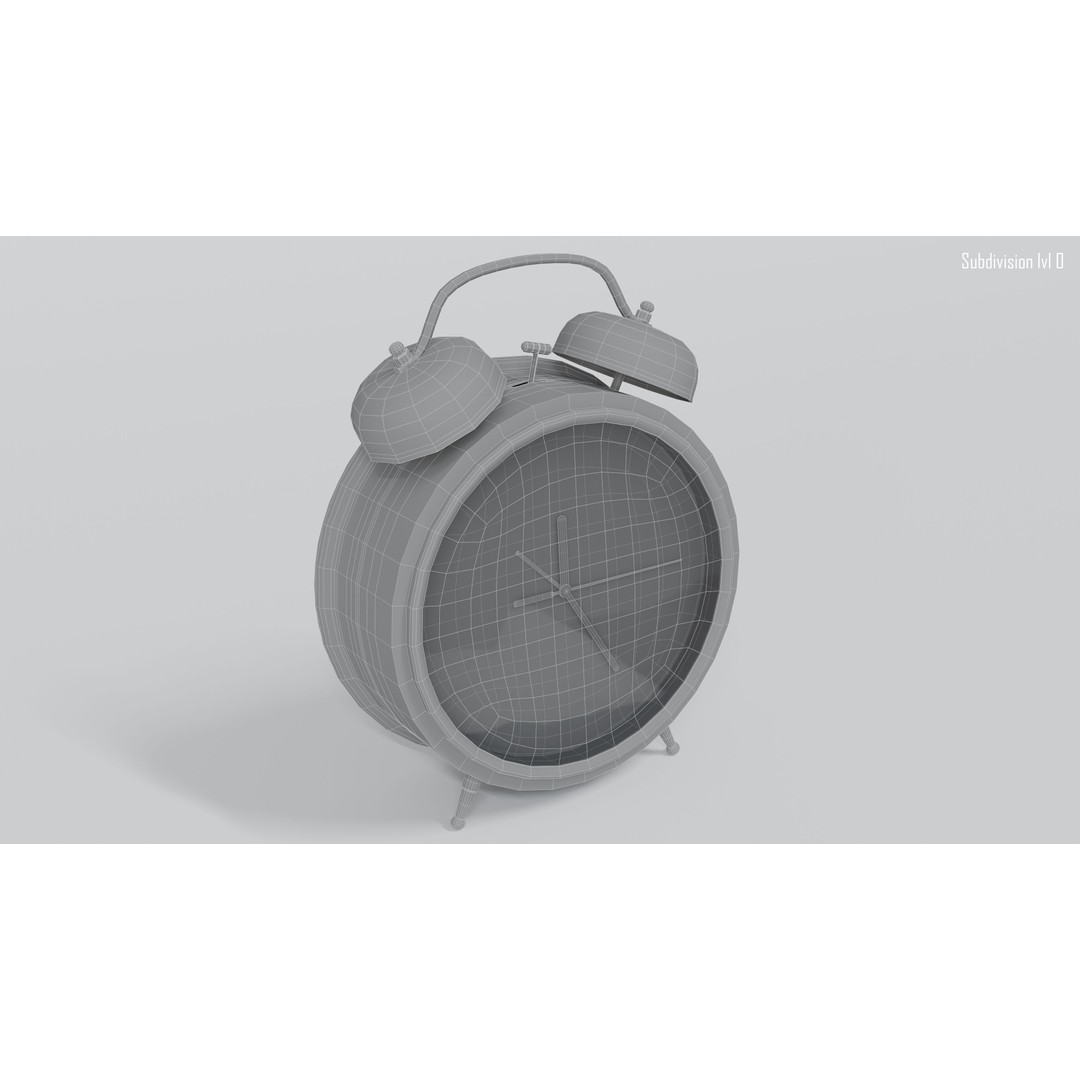 Alarm Clock 3D Model – High-Quality PBR Asset, Blender, FBX, OBJ - View 20