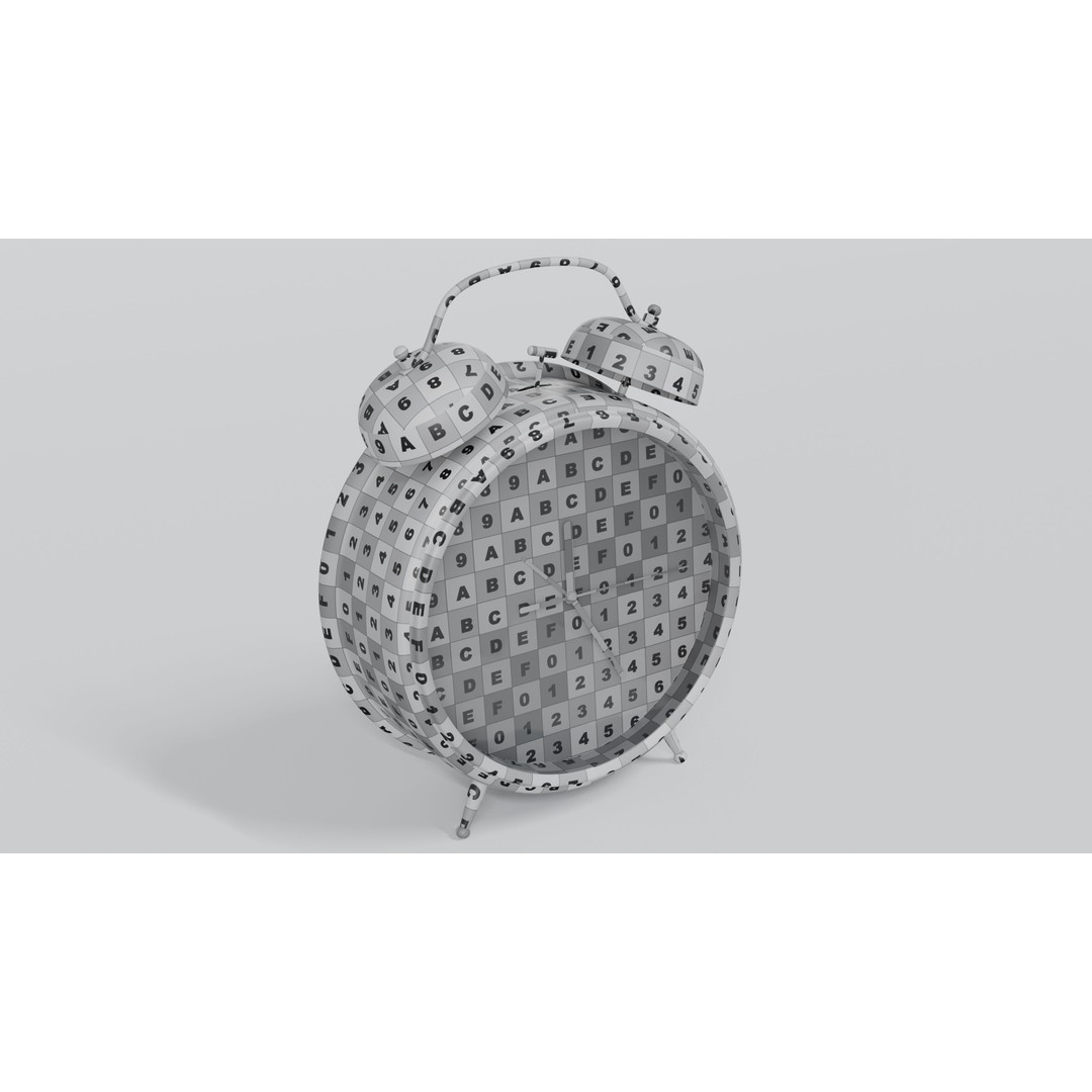Alarm Clock 3D Model – High-Quality PBR Asset, Blender, FBX, OBJ - View 24
