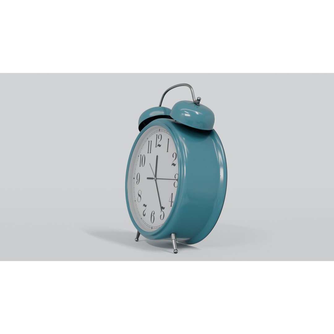 Alarm Clock 3D Model – High-Quality PBR Asset, Blender, FBX, OBJ - View 5