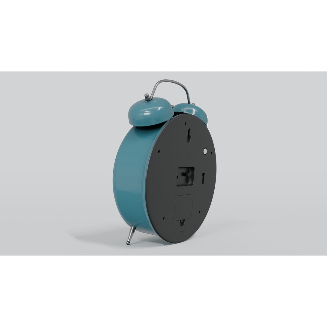 Alarm Clock 3D Model – High-Quality PBR Asset, Blender, FBX, OBJ - View 7