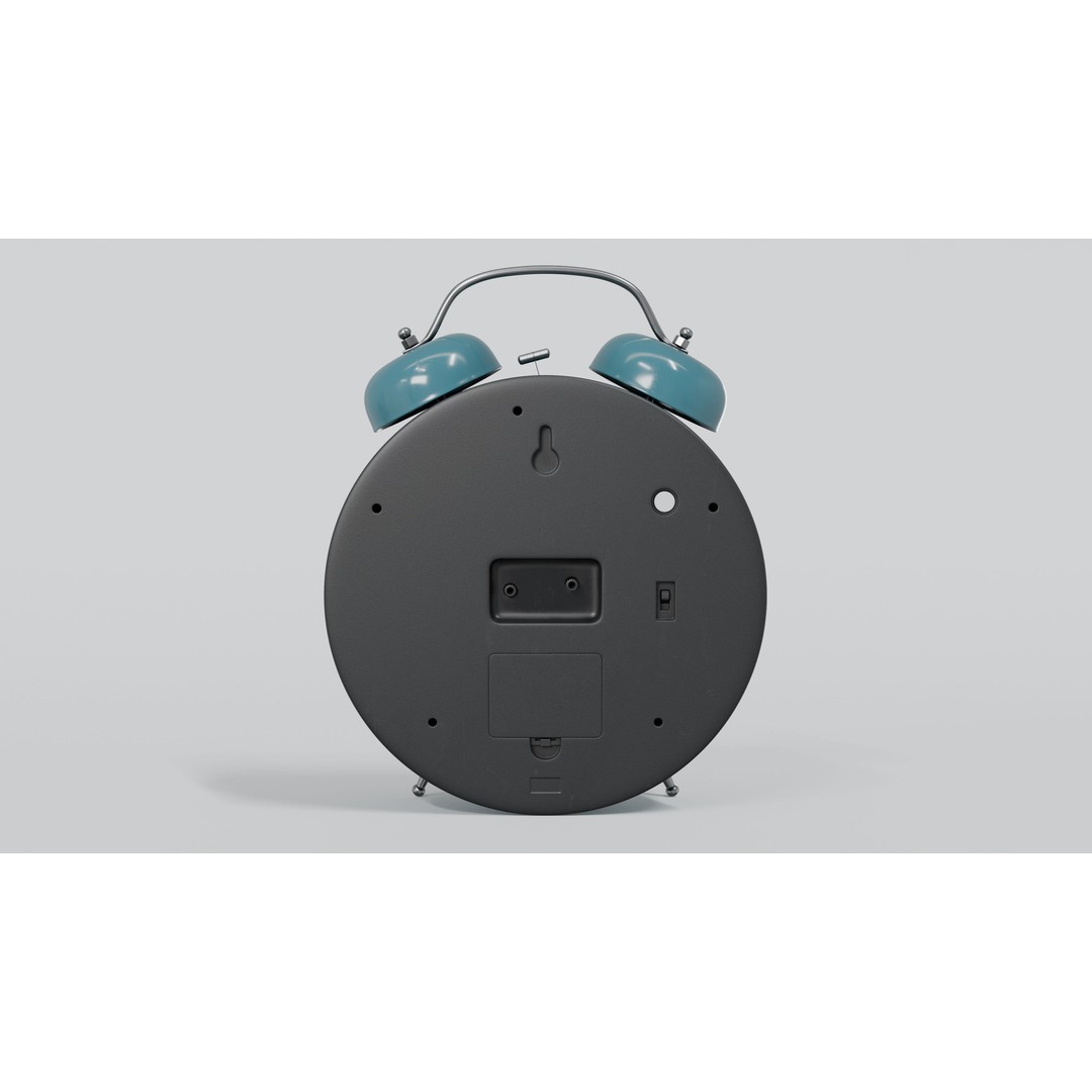 Alarm Clock 3D Model – High-Quality PBR Asset, Blender, FBX, OBJ - View 9