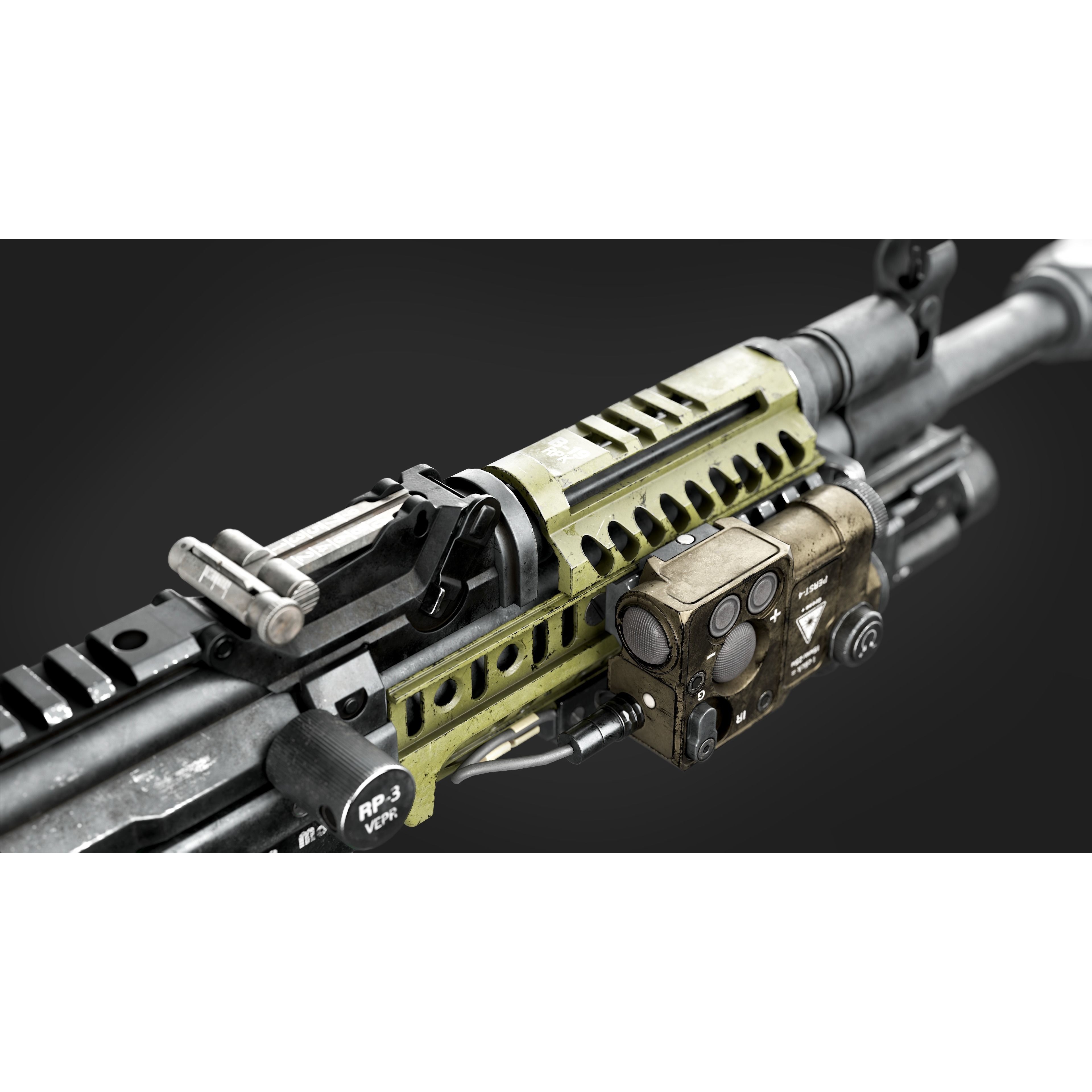 Vepr-12 Modular Shotgun - Low-Poly Game-Ready 3D Model - View 7