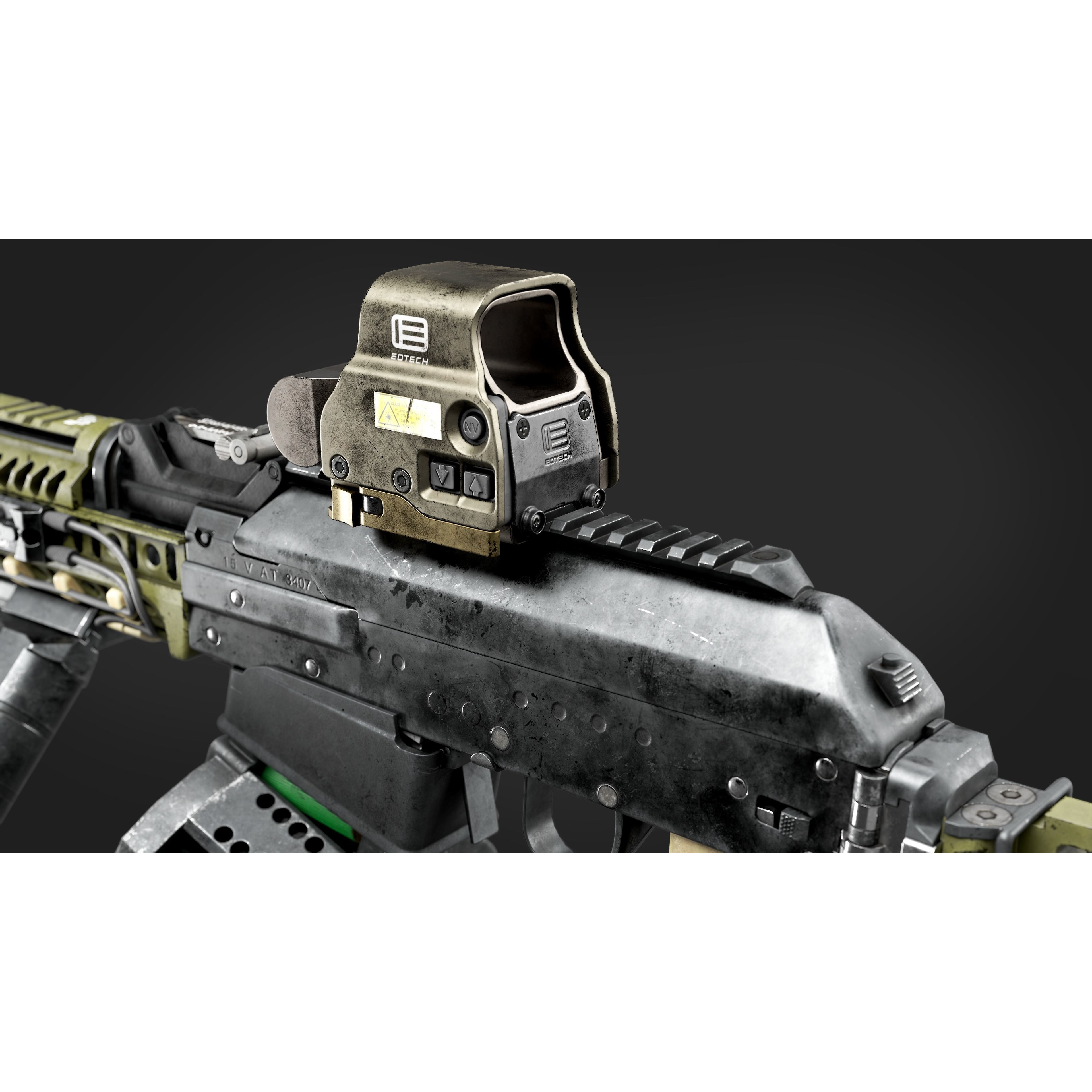 Vepr-12 Modular Shotgun - Low-Poly Game-Ready 3D Model - View 8